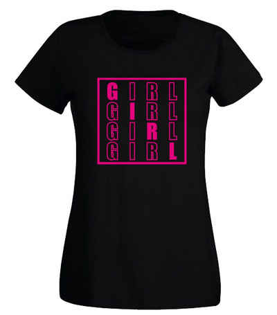 G-graphics T-Shirt Damen T-Shirt - Girl Slim-fit, mit trendigem Frontprint, Aufdruck auf der Vorderseite, Spruch/Sprüche/Print/Motiv, für jung & alt