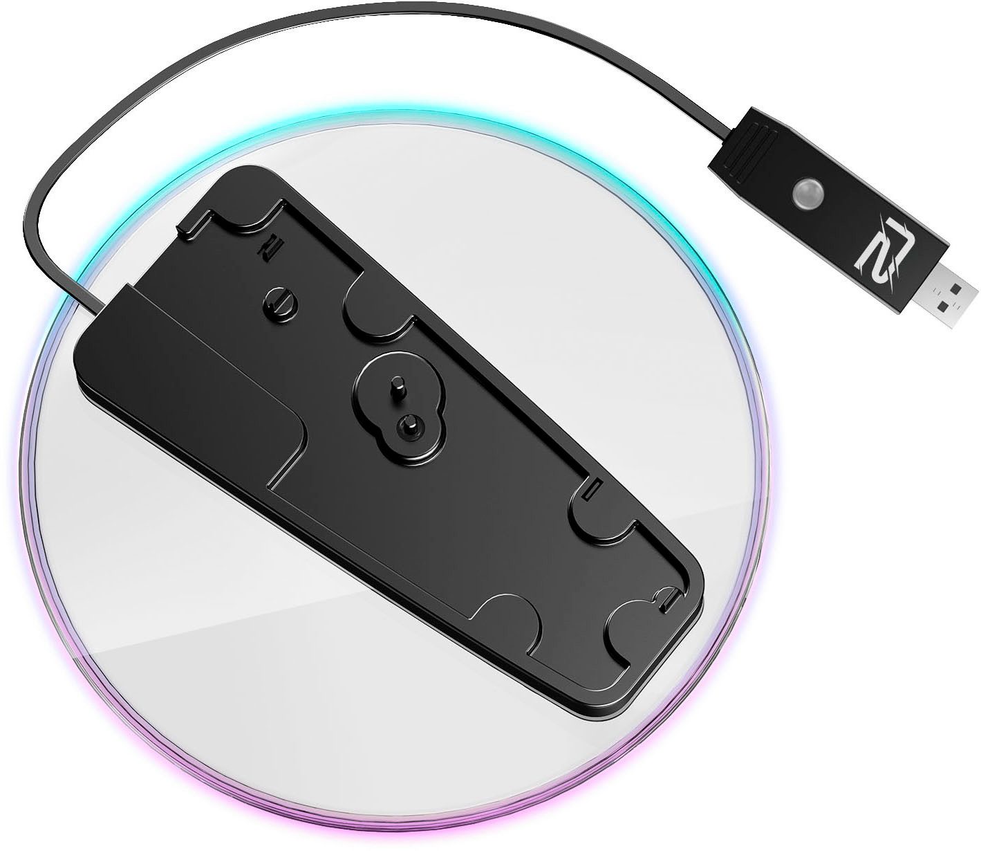 Ready2gaming Standfuß Transparenter Standfuß für die PlayStation 5 mit RGB Beleuchtung