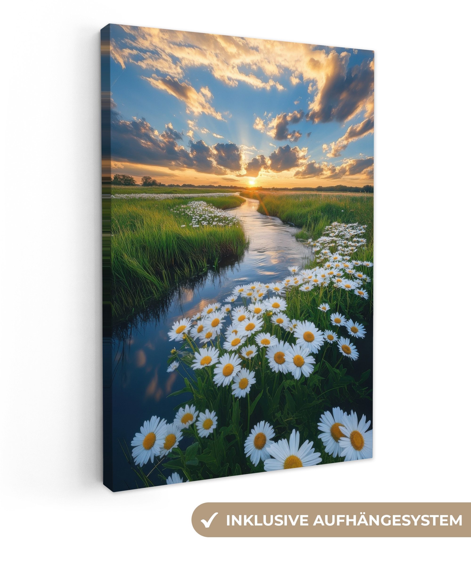 OneMillionCanvasses® Leinwandbild Strom - Landschaft - günstig online kaufen
