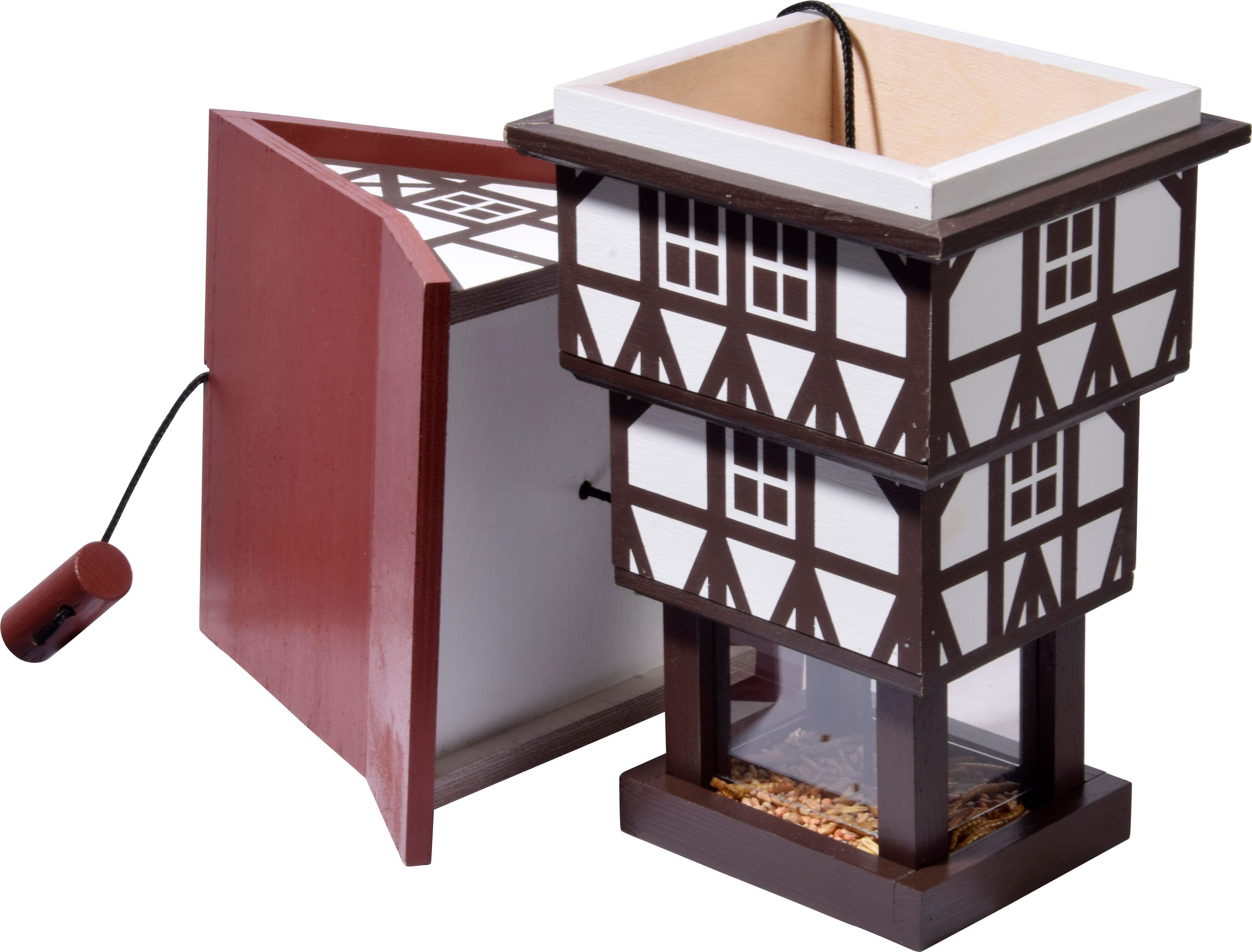 dobar Vogelhaus Vogelfutterhaus zum Aufhängen Vogelhaus Futterstation