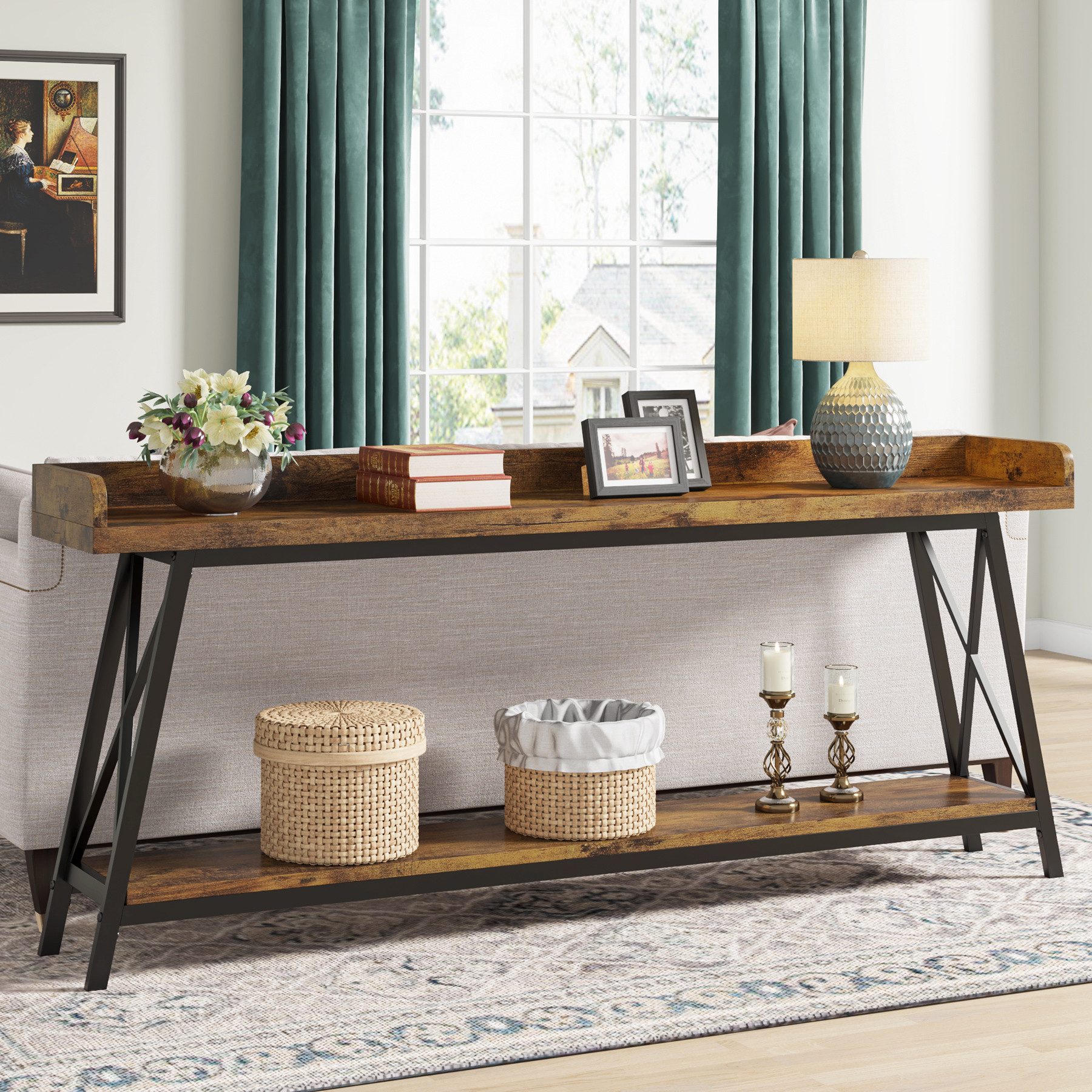 Tribesigns Konsolentisch 180 cm Extra langer Konsolentisch hinter Couch, So günstig online kaufen