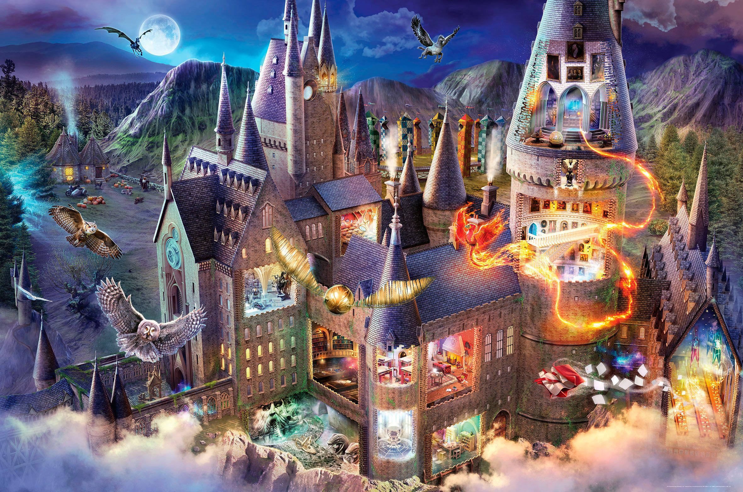 Ravensburger Puzzle Hogwarts Interior, 3000 Puzzleteile, Made in Germany