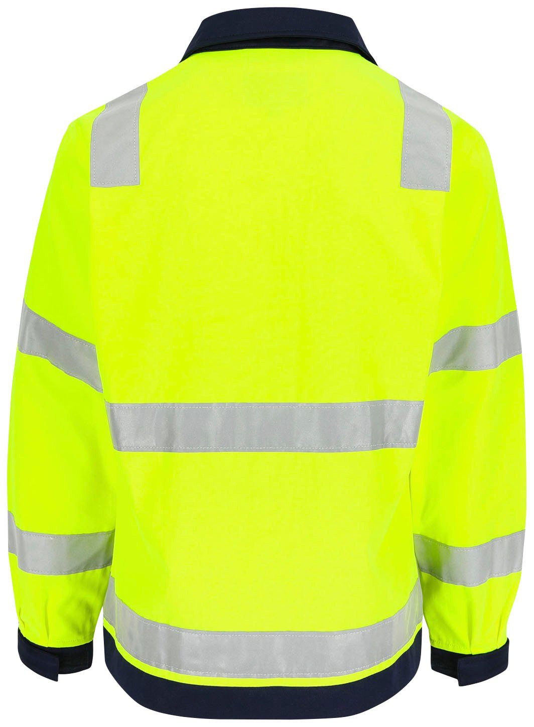gelb Jacke Arbeitsjacke eintellbare Herock 5cm Bänder 5 Hochsichtbar Hochwertig, Taschen, Hydros reflektierende Bündchen,