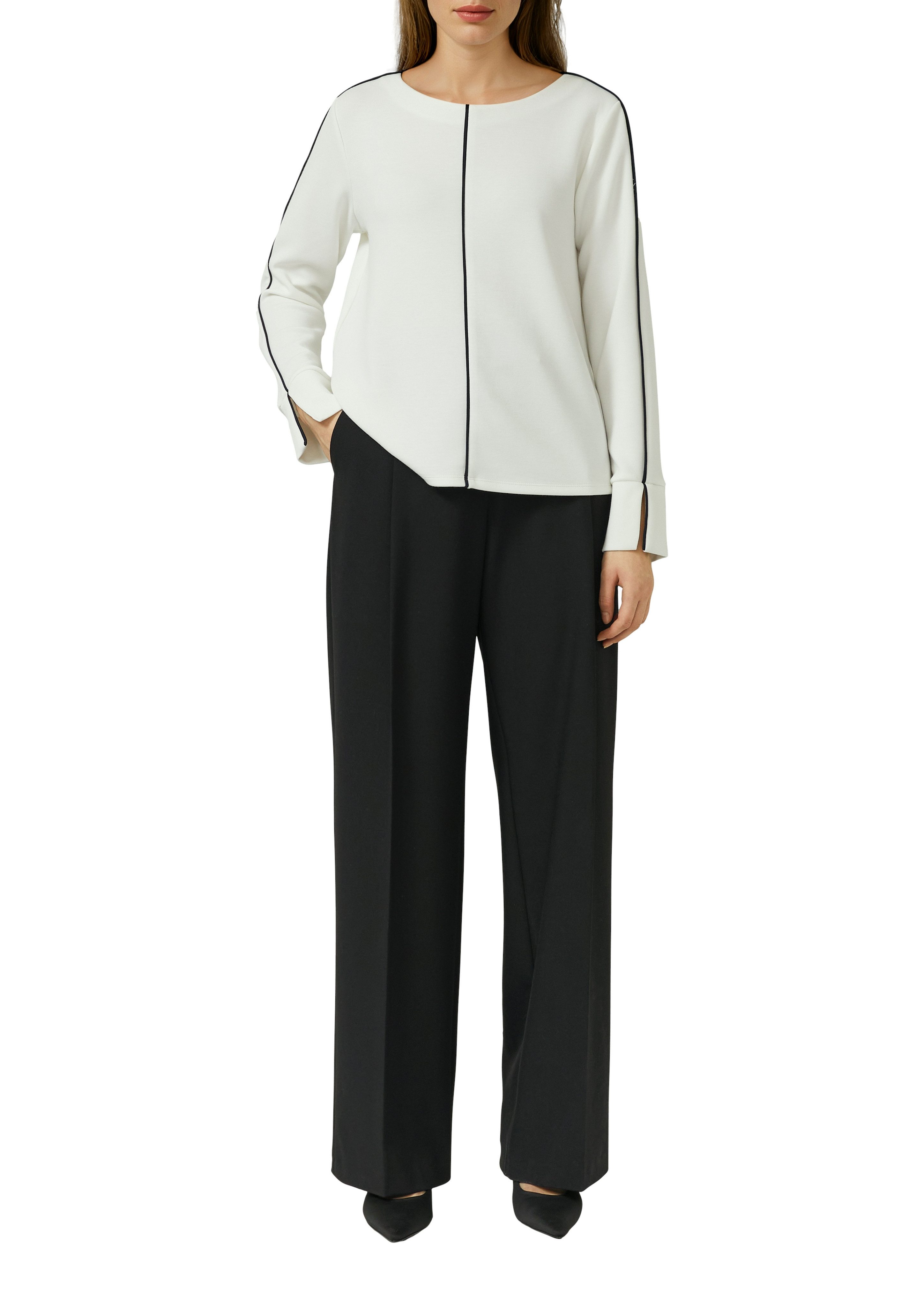 s.Oliver BLACK LABEL Sweatshirt U-Boot Ausschnitt günstig online kaufen