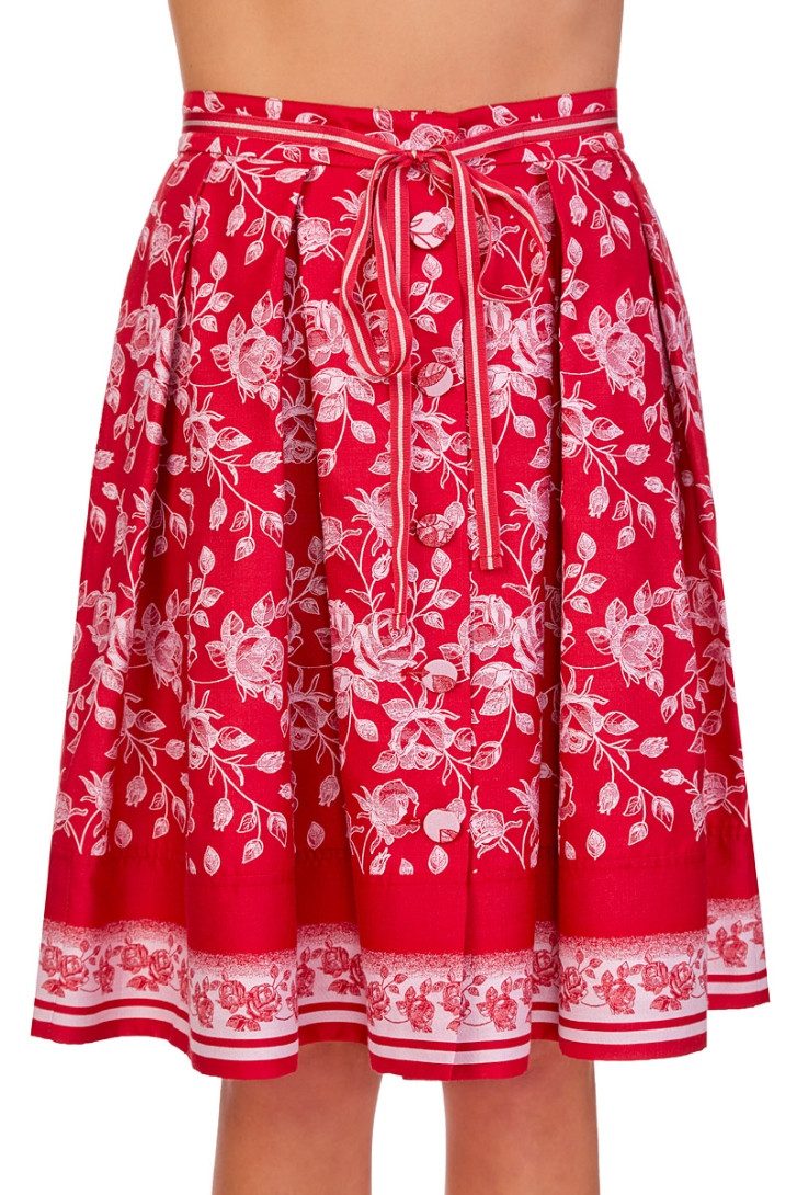 Steinbock Trachtenrock Trachtenrock - LARELLA - rot