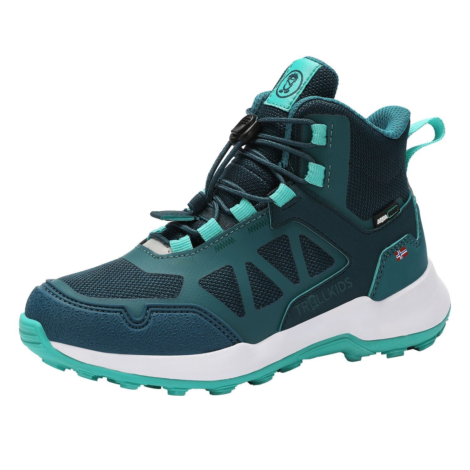 Wasserdicht Hiker Teal-Blau TROLLKIDS Wanderschuh Oppland