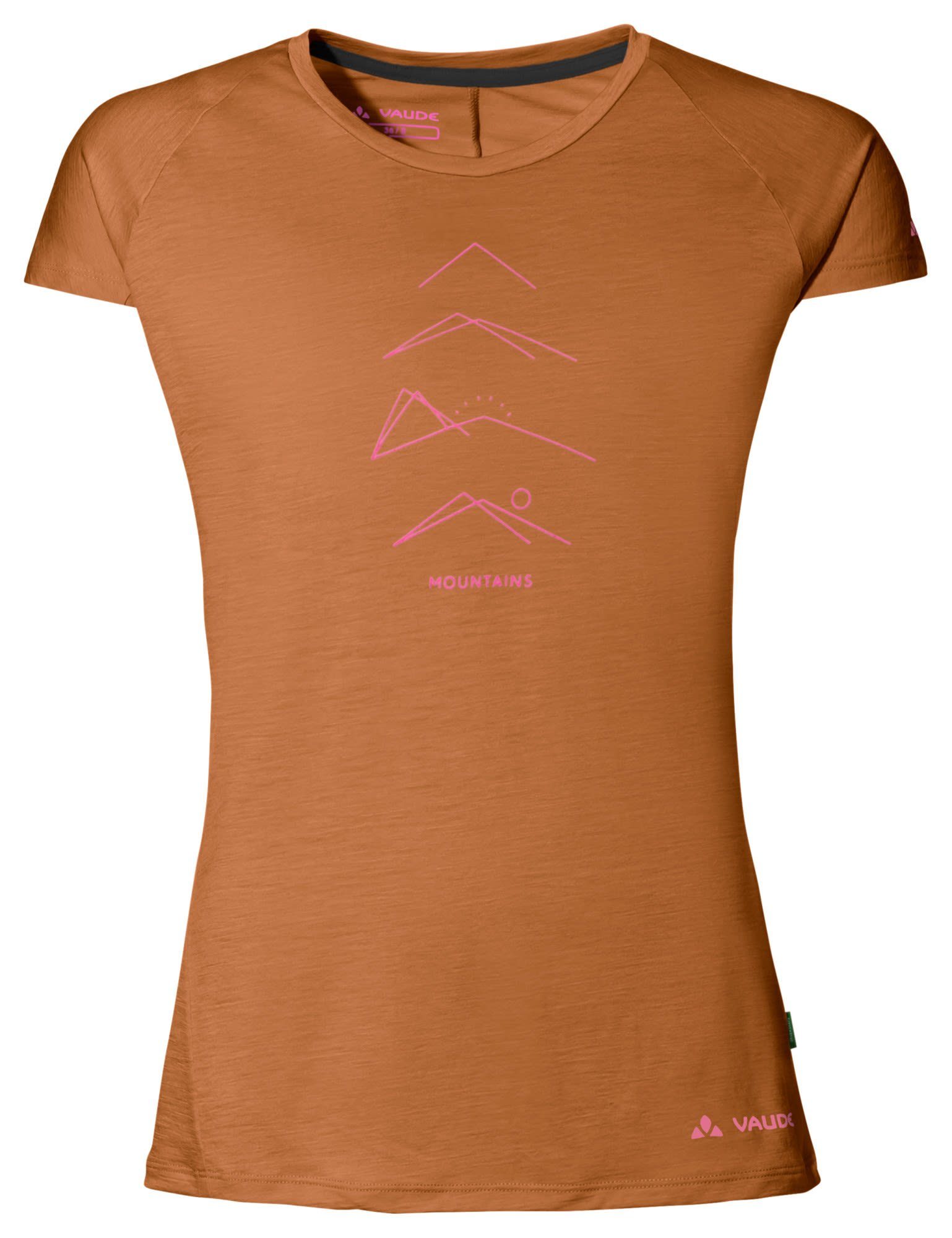 VAUDE T-Shirt Vaude Womens Tekoa Wool T-shirt Damen Brown Brown | T-Shirts