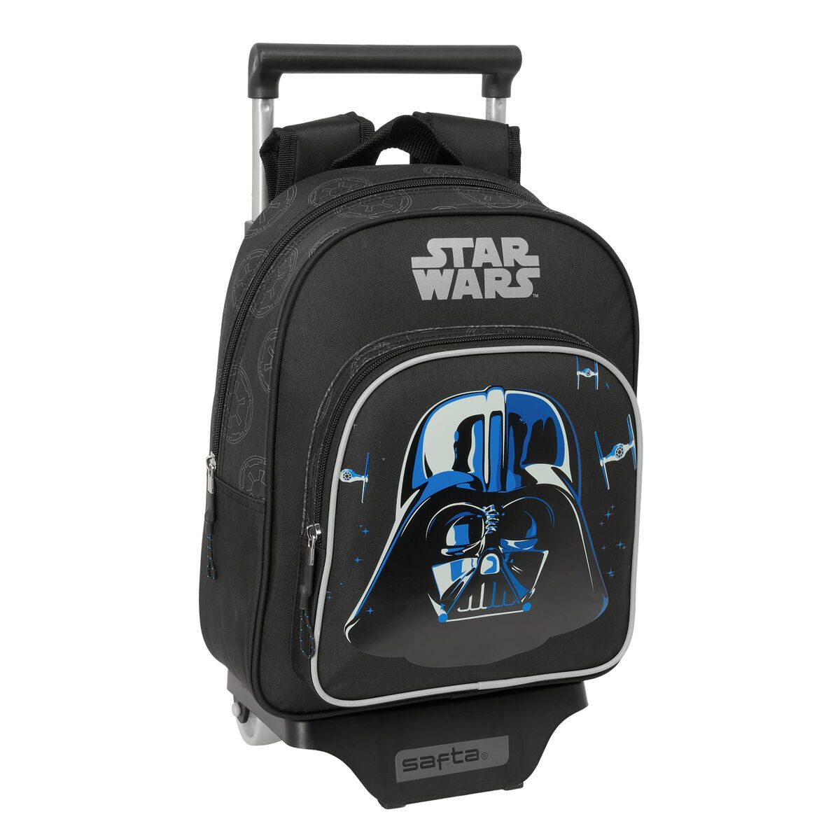 Star Wars Rucksack Kinder Rucksack mit Rädern Star Wars Rebellion Schwarz 27 x 33 x 10 cm