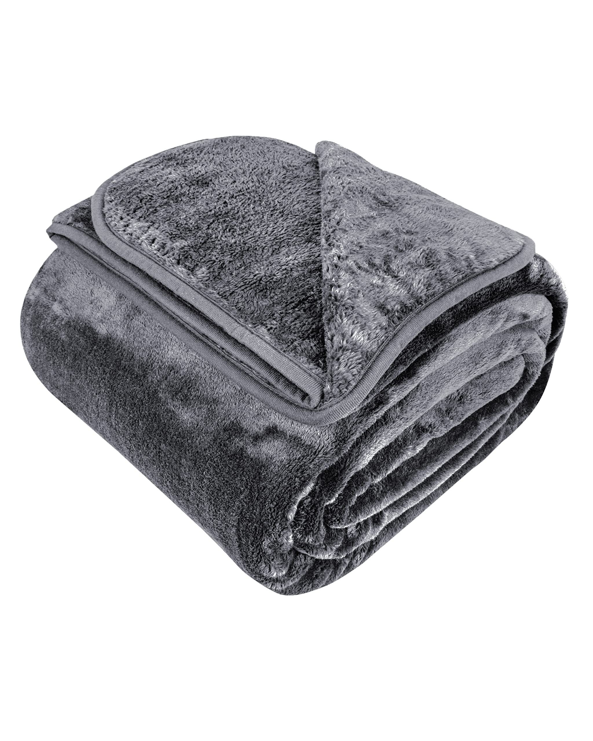 Wohndecke Cashmere Feeling Kuscheldecke weich & flauschig - warme Fleecedec günstig online kaufen