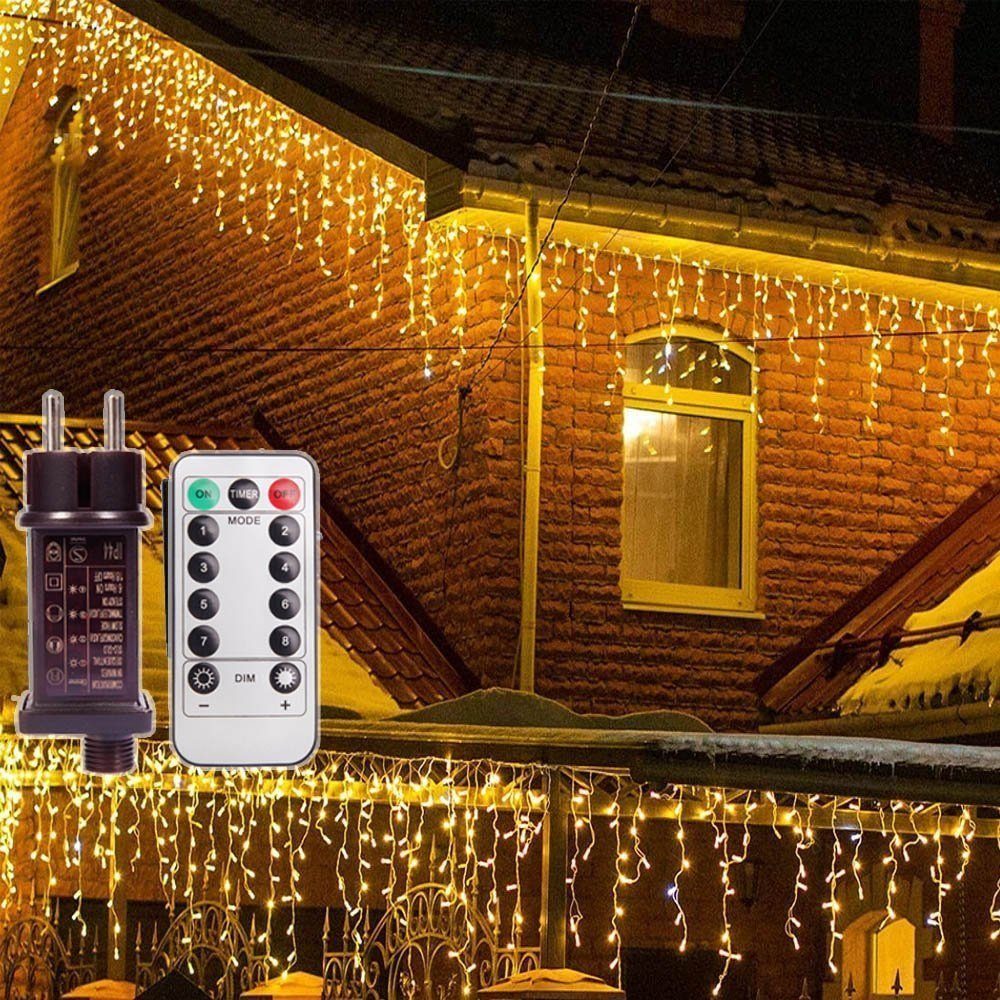 XERSEK LED Dekolicht Warmweiß + Bunt Lichterkette Timer & Memory Funktion mit Fernbedienung, 31V