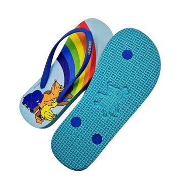 Waves Waves Kinder Flip-Flops Die Maus „Regenbogen“ Größe 30-34 Badeschuh