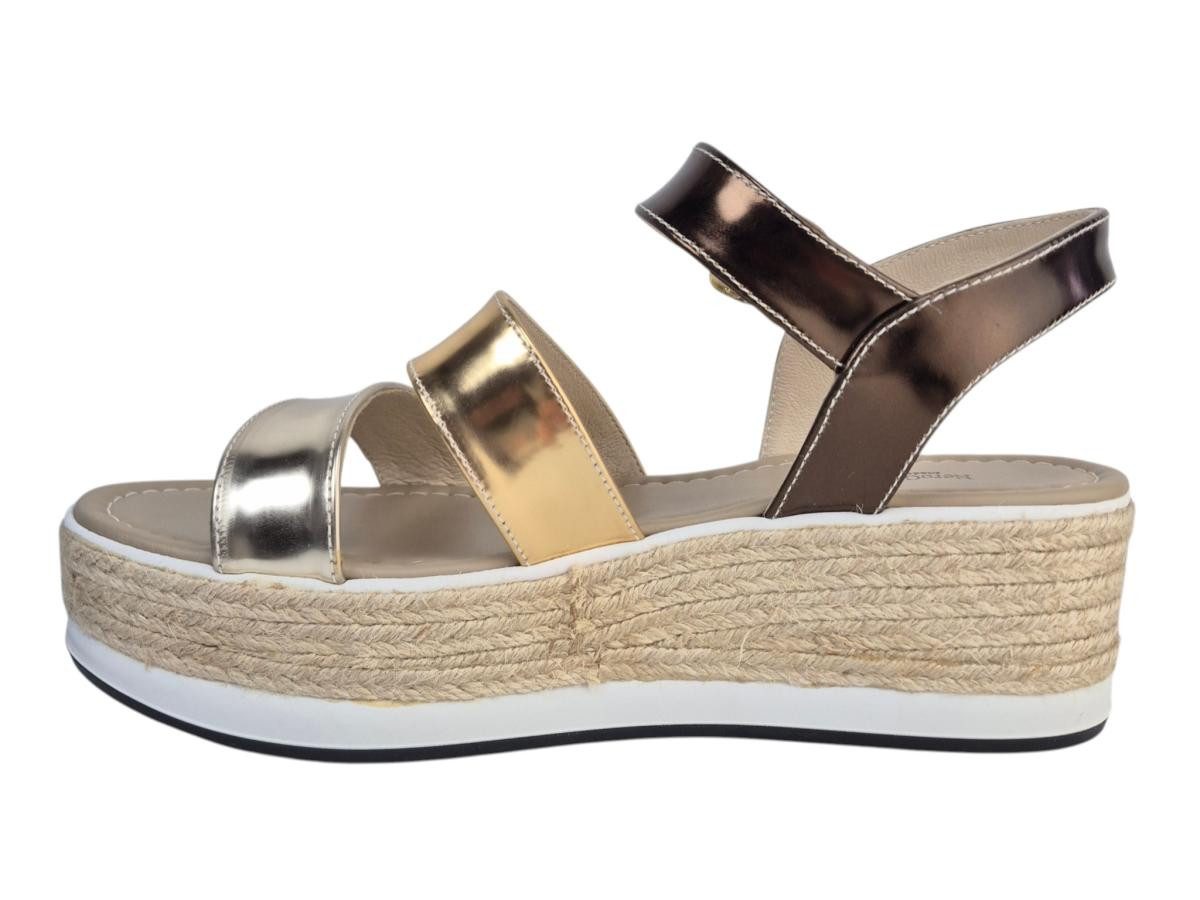 Nero Giardini Plateau Sand. gold/braun Sandalette