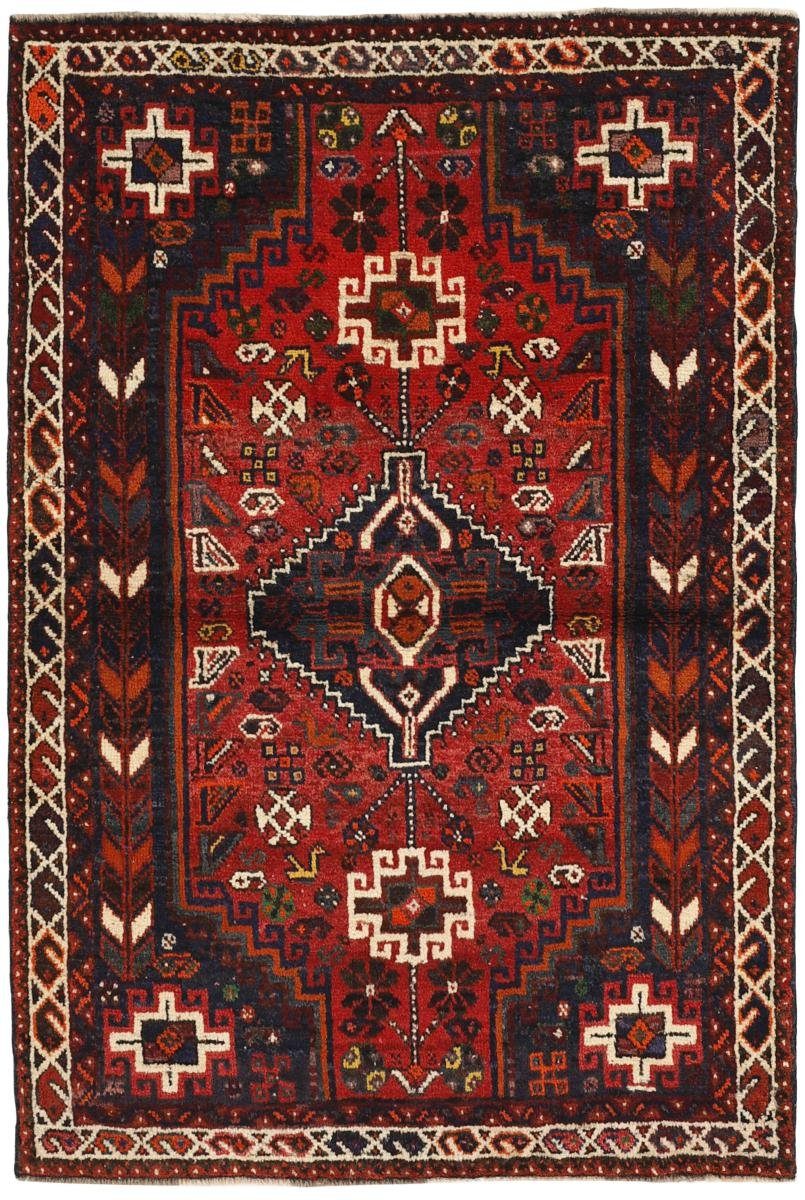 Orientteppich Shiraz 112x169 Handgeknüpfter Orientteppich / Perserteppich, Nain Trading, rechteckig, Höhe: 10 mm