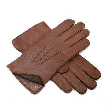 Hand Gewand by Weikert Lederhandschuhe SIR HELMUT- Peccary Lederhandschuhe mit Alpaka gefüttert