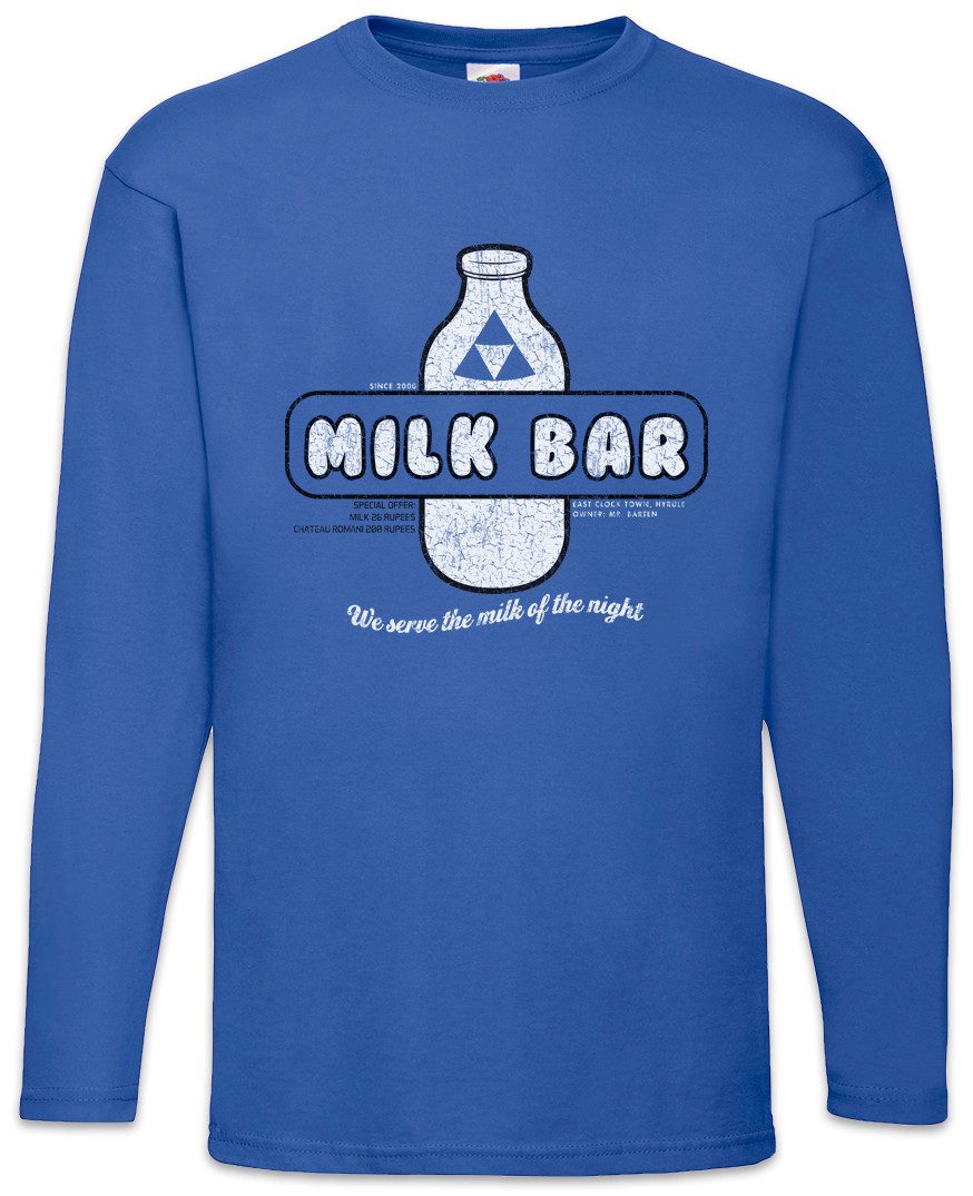 Langarmshirt Milk Bar Langarm T-Shirt Legend Fan Hyrule Nerd Zelda Game Gamer