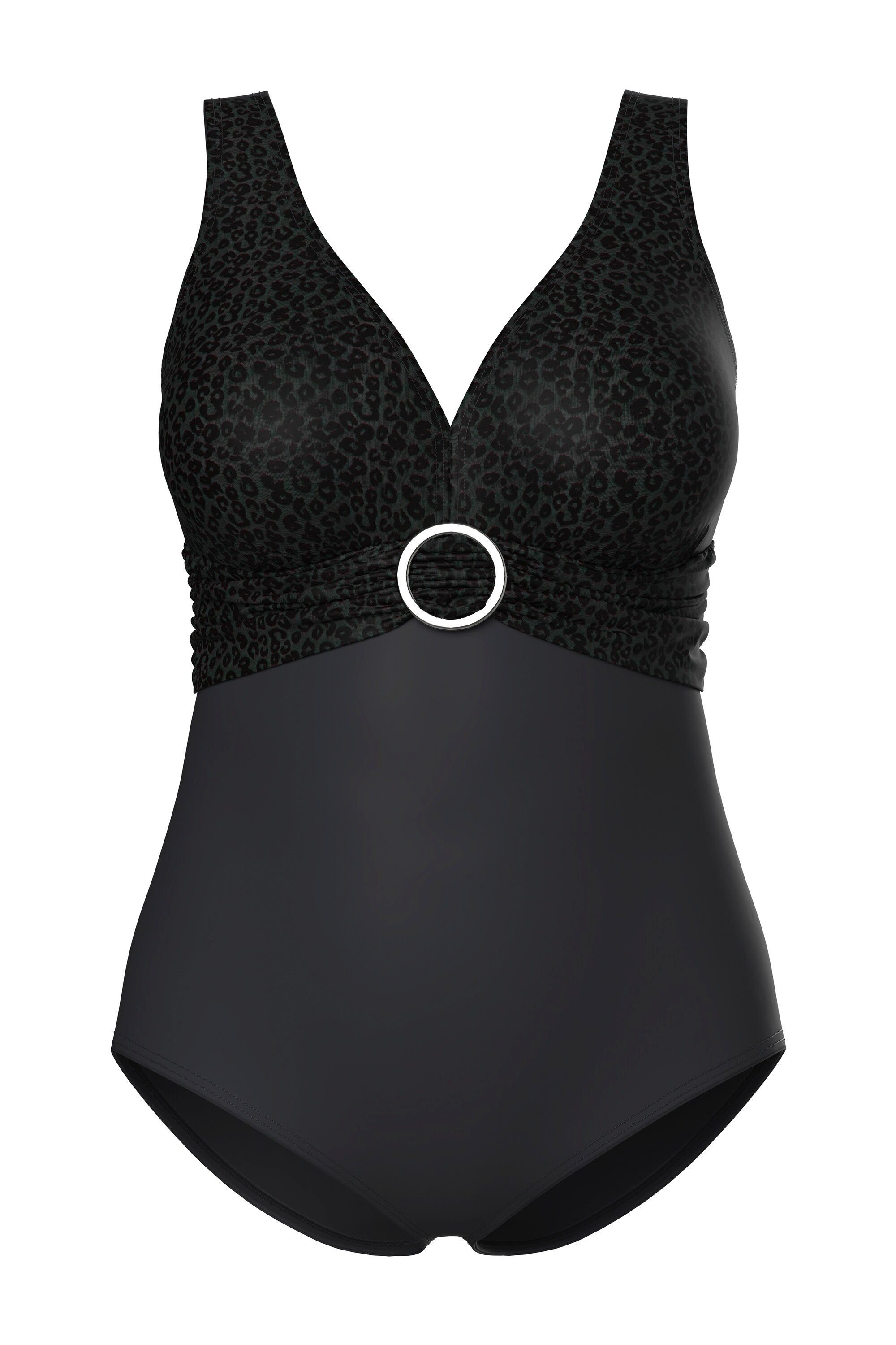 Ulla Popken Badeanzug Badeanzug Zierring Softcups günstig online kaufen