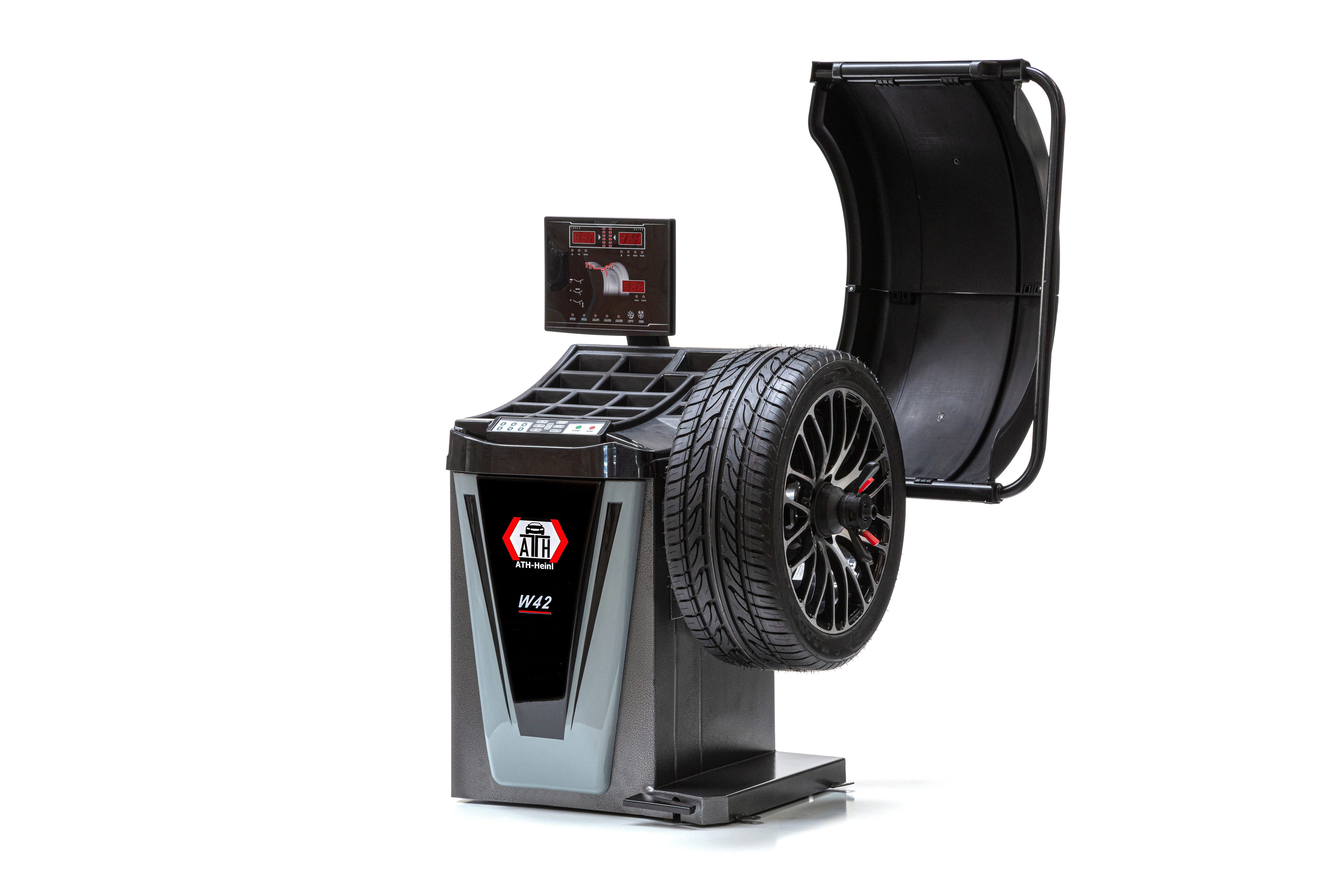 ATH-Heinl Reifenwuchtmaschine ATH W42 LED 2D Reifenwuchtmaschine Wuchtmaschine Radwuchtmaschine, für Felgen von 12 - 24, 230V / C16A V