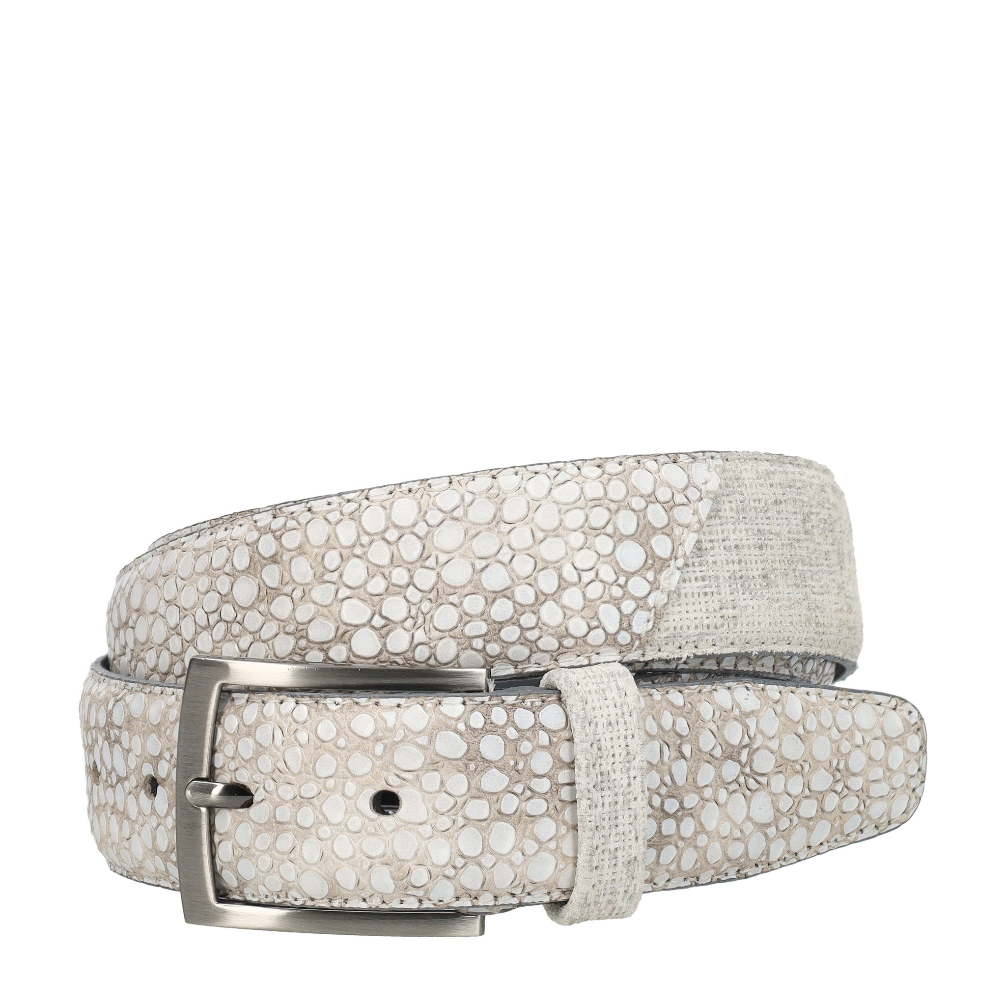 Floris van Bommel Ledergürtel Floris van Bommel De Belter, Gürtel, Grau/Braun