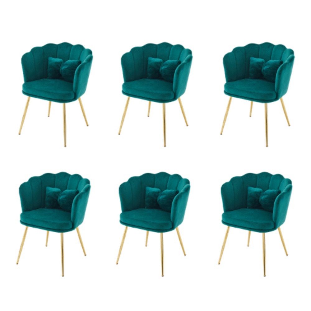 OKWISH 4-Fußstuhl Polsterstuhl Küchenstuhl Lounge Stuhl, günstig online kaufen