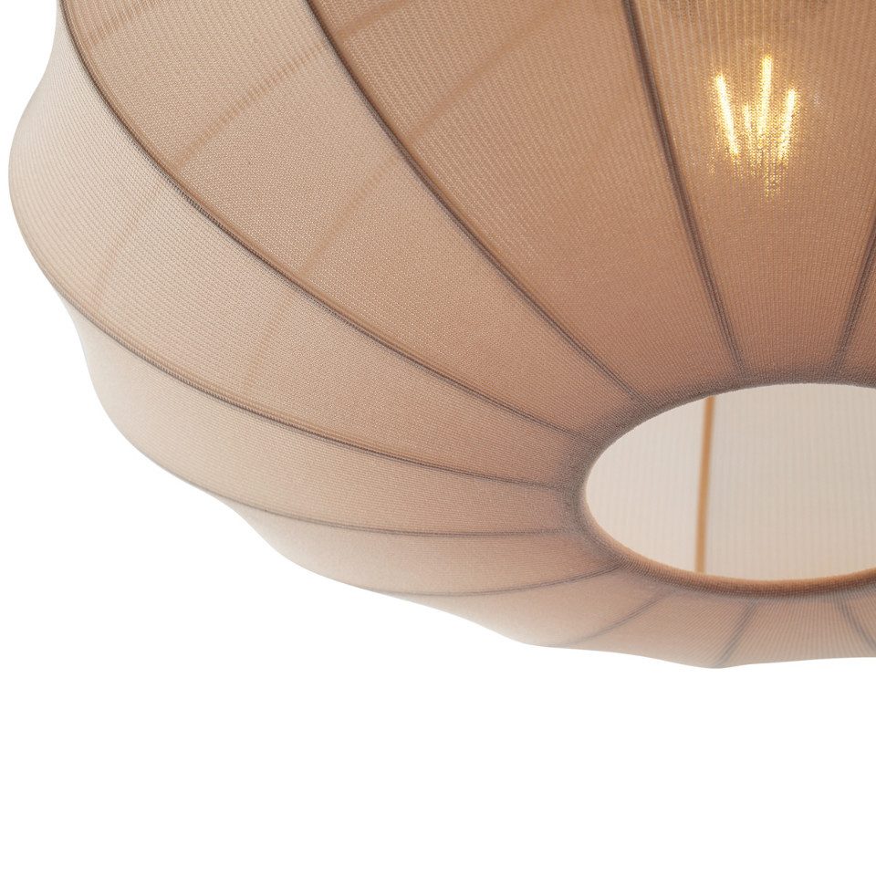 Qazqa Pendelleuchte Bida, ohne Leuchtmittel, E27, Braun, Japandi, Textil, 3 günstig online kaufen