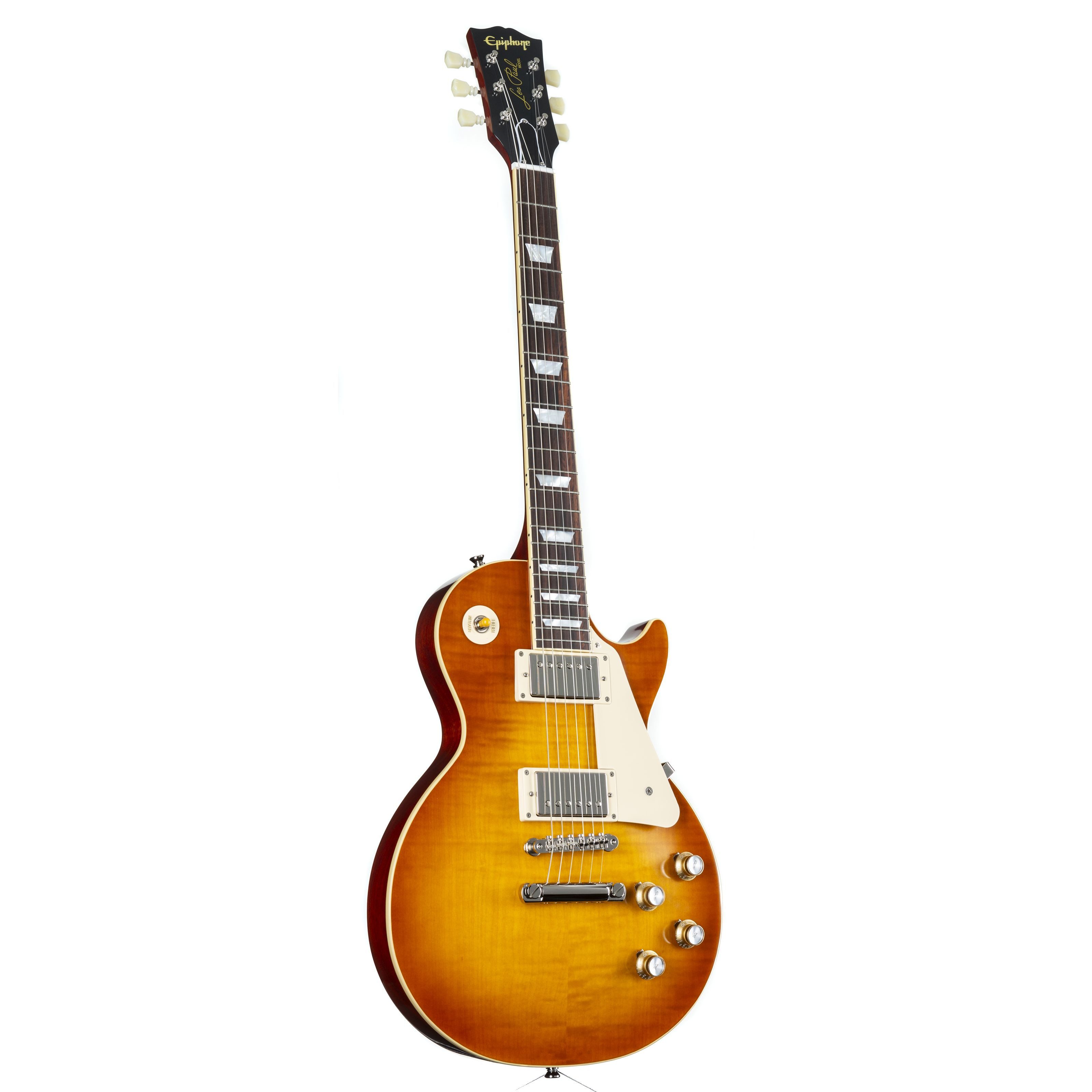 Epiphone E-Gitarre, E-Gitarren, Single Cut Modelle, 1960 Les Paul Standard Reissue Iced Tea Burst - Single Cut E-Gitarre