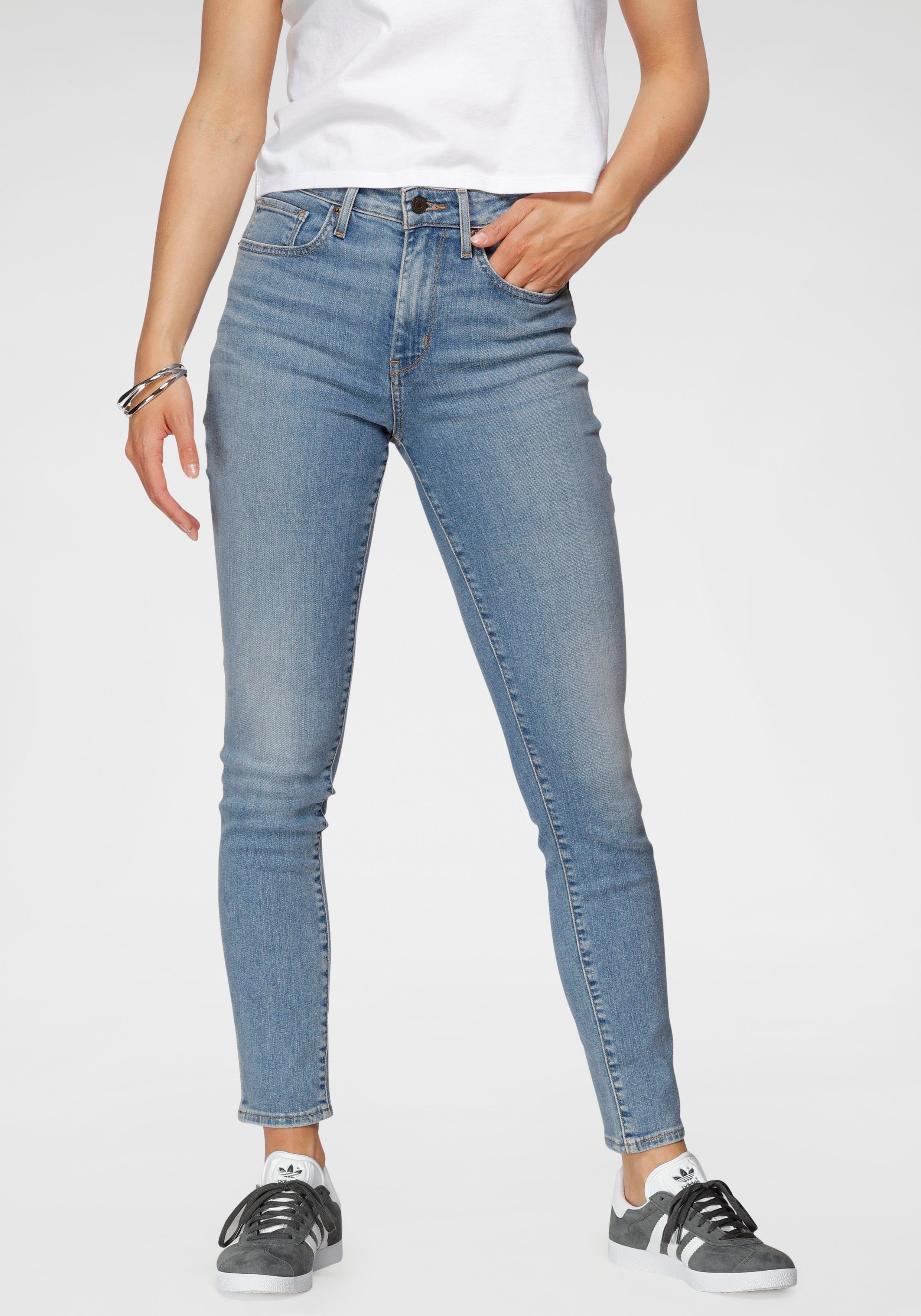 Levi's® Skinny-fit-Jeans 721 High rise skinny mit hohem Bund blue-mid-moonwashed