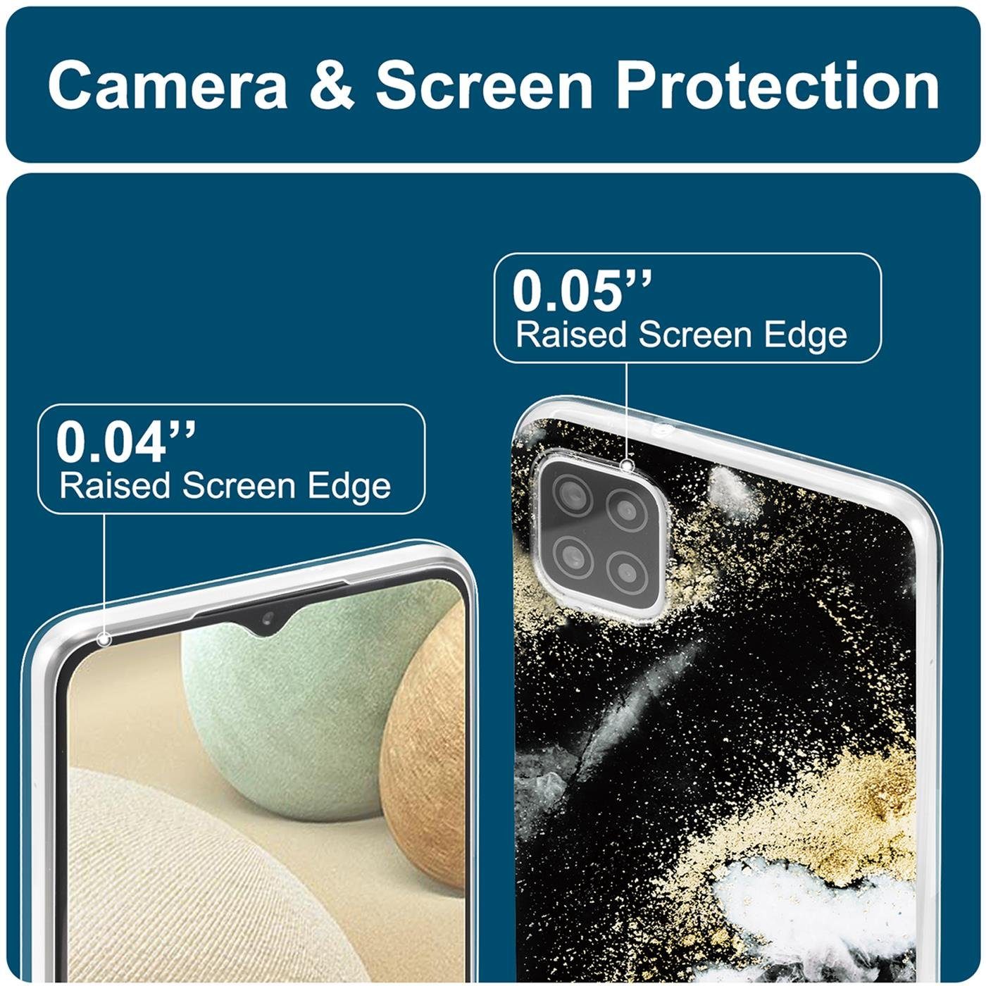 CoolGadget Handyhülle Marmor Slim Case für Samsung Galaxy A22 5G 6,6 Zoll, Hülle Dünne Silikon Schutzhülle für Samsung A22 5G Hülle