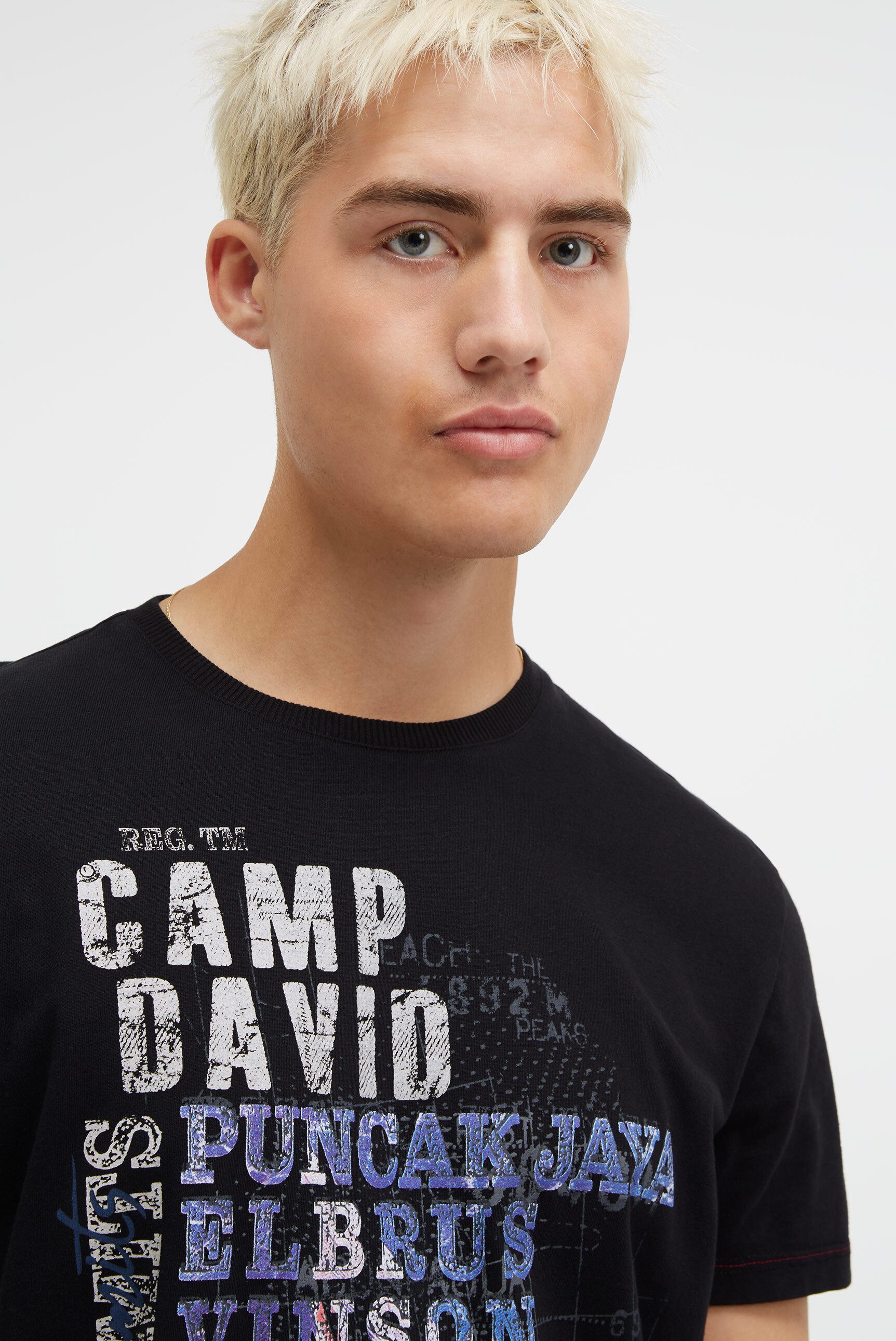CAMP DAVID Rundhalsshirt mit Necktape