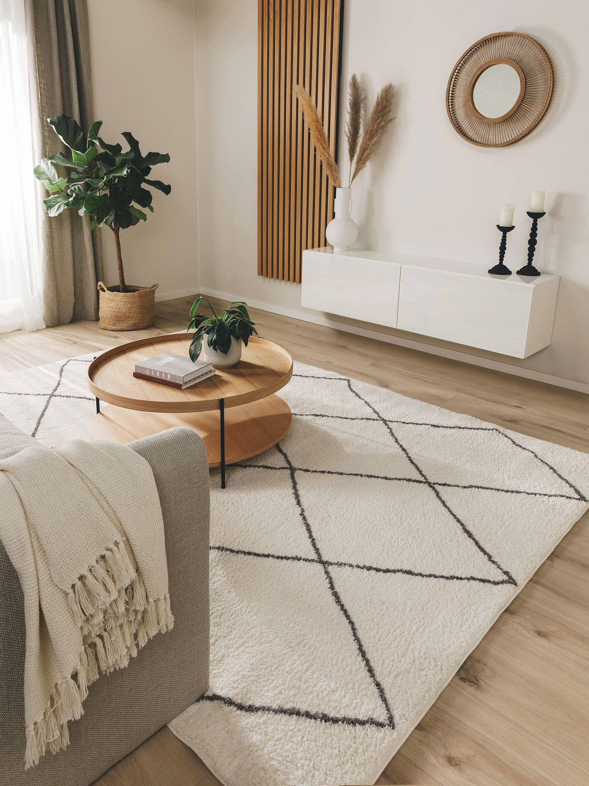 benuta Hochflor-Teppich Benno, rechteckig, Höhe: 21 mm, Teppich Wohnzimmer, günstig online kaufen