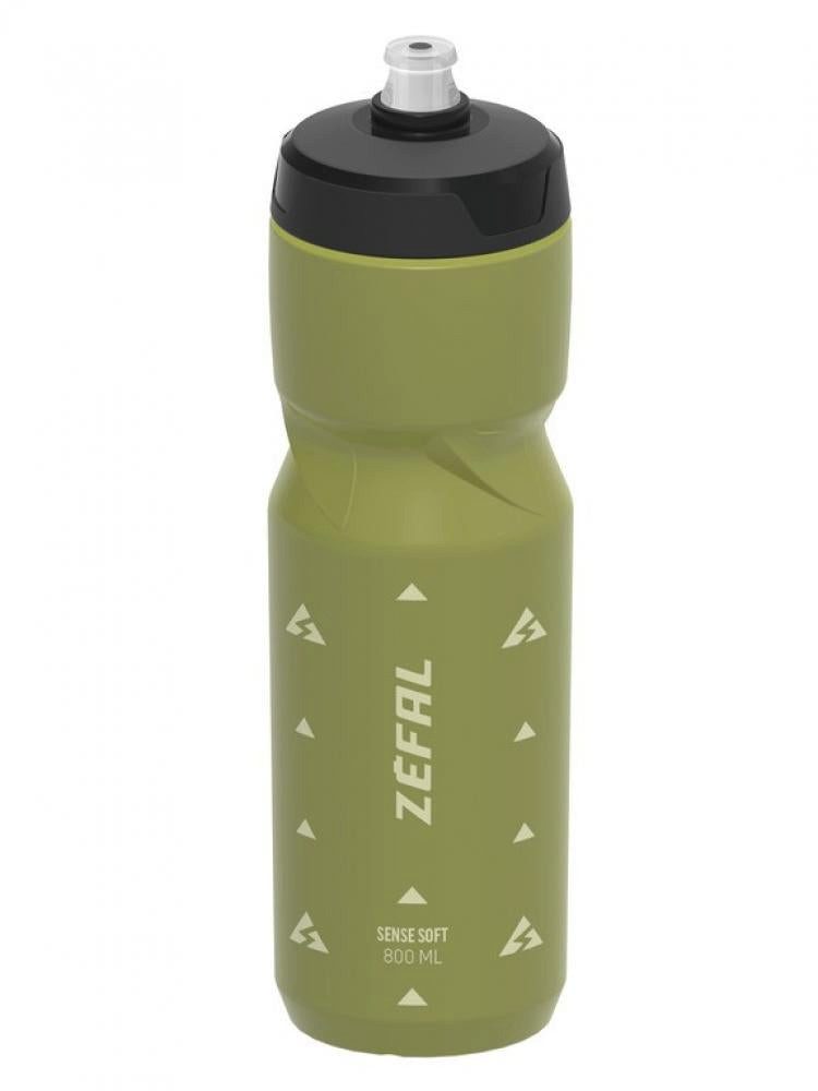 Zefal Trinkflasche Zéfal Sense Soft Trinkflasche 800 ml, olivgrün, BPA-frei, ergonomisch