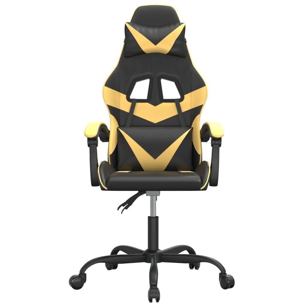 vidaXL Gaming-Stuhl Gaming-Stuhl Schwarz und Golden Kunstleder (1 St)