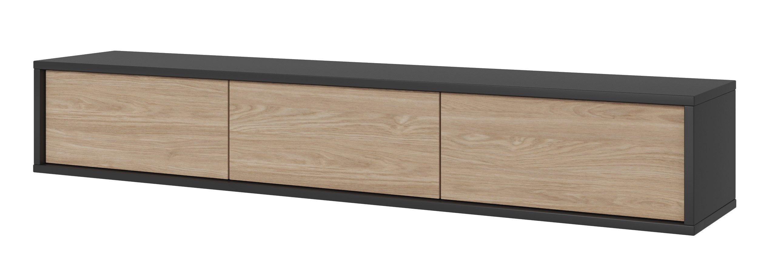 99rooms Lowboard Dafri (TV-Kommode, TV-Schrank), Modern Design, mit 3 Fächer, 3 Türen, hängend/stehend