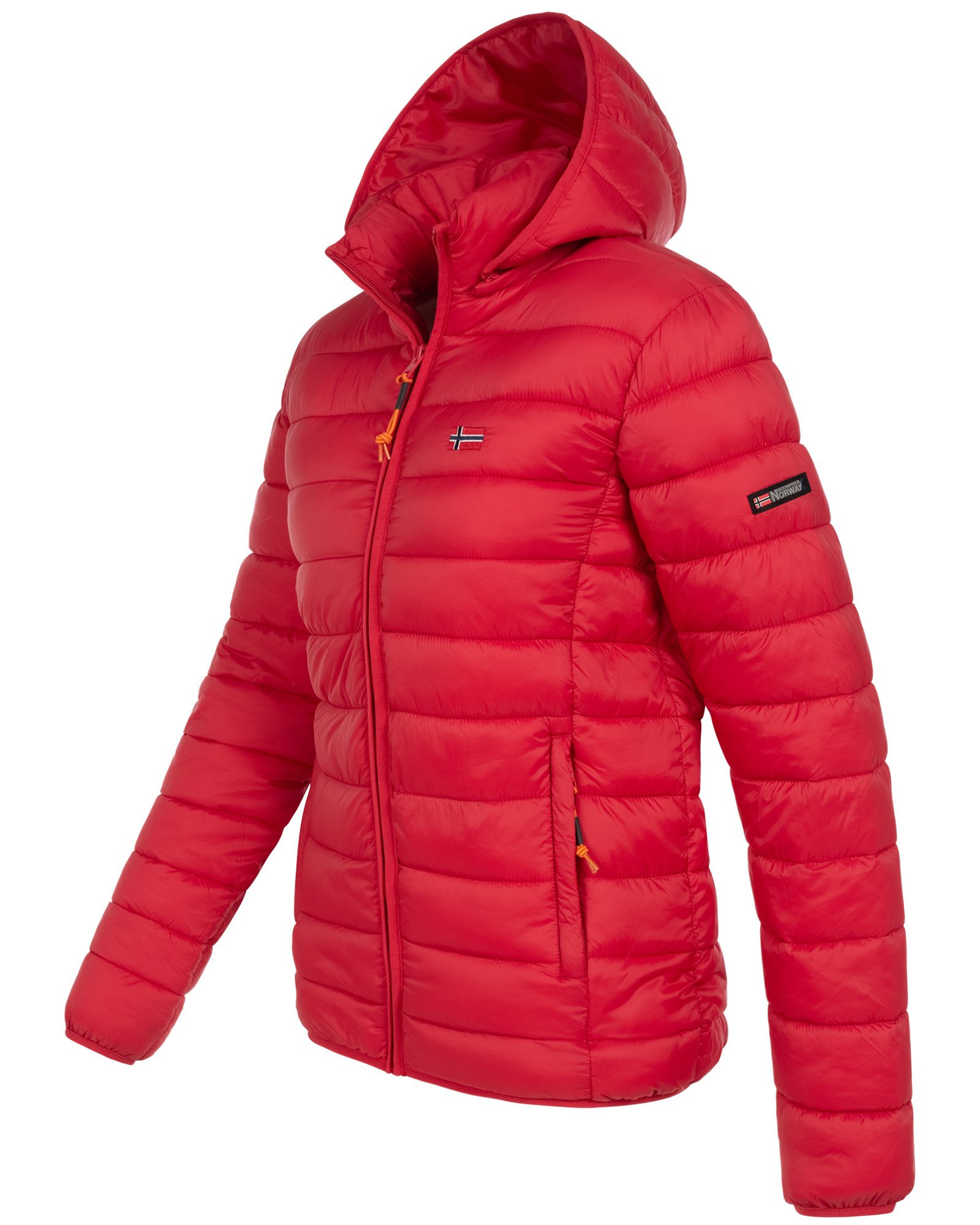 Geographical Norway Steppjacke Damen Herbst Jacke Steppjacke Outdoor leicht Kapuze Übergangsjacke