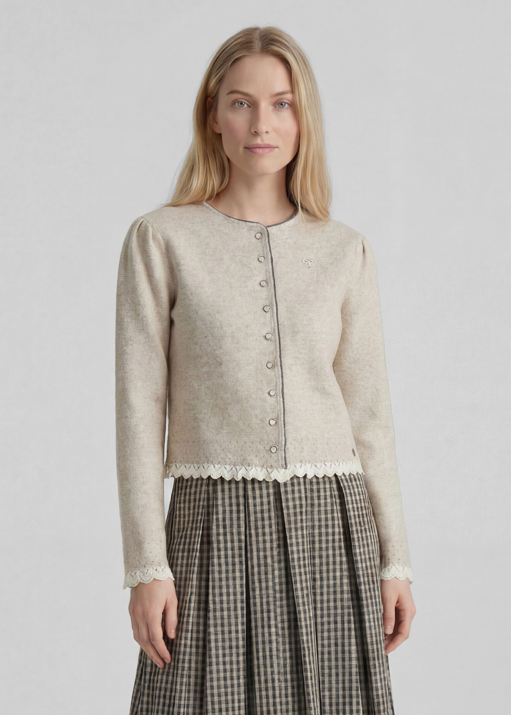 Spieth & Wensky Trachtenstrickjacke Karline (1-tlg) mit eleganter Knopfleiste