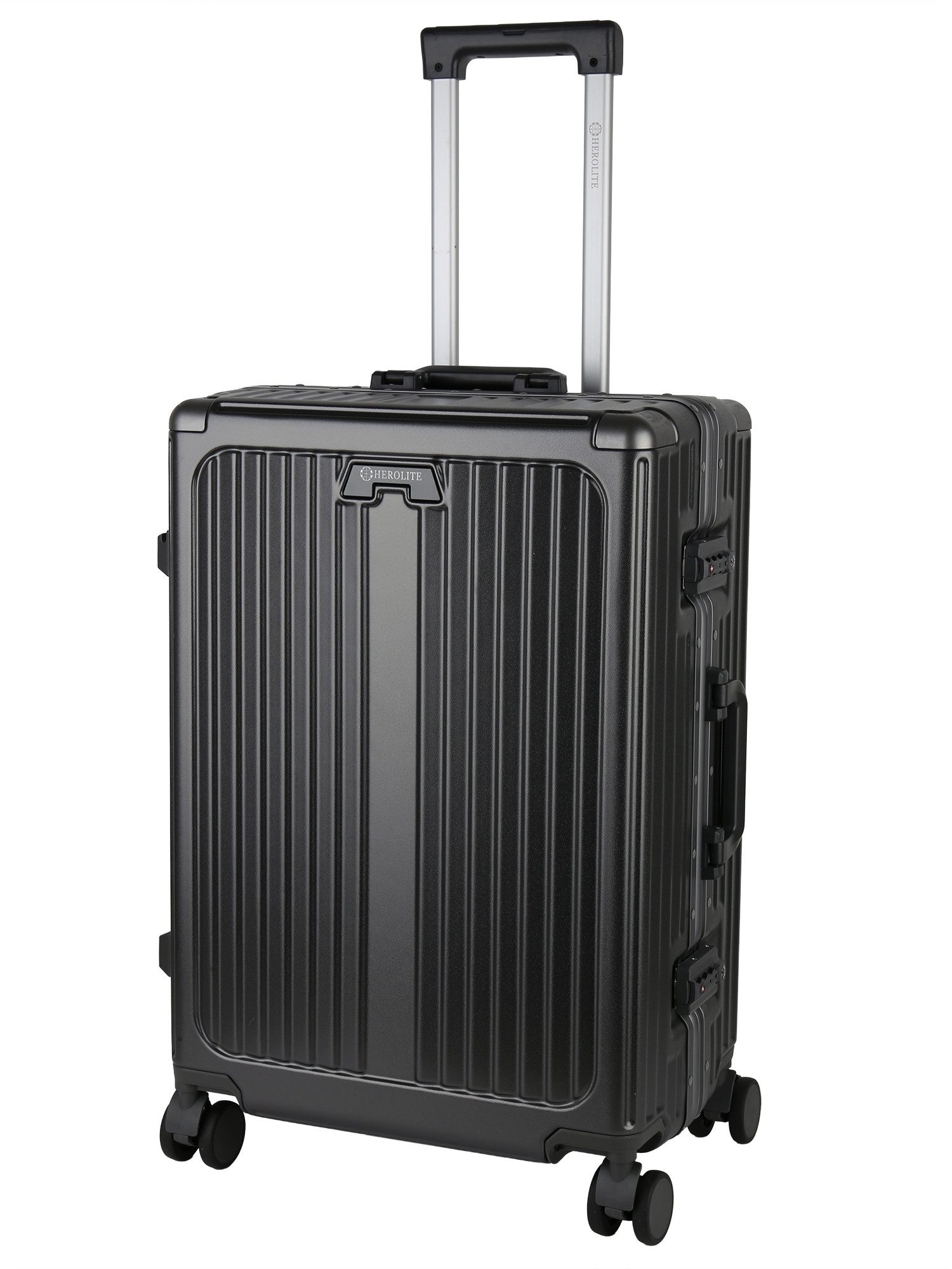 VAN HILL Hartschalen-Trolley 842209, 4 Rollen, Herolite Hartschalen-Trolley mit TSA-Schloss & 4 Doppelrollen