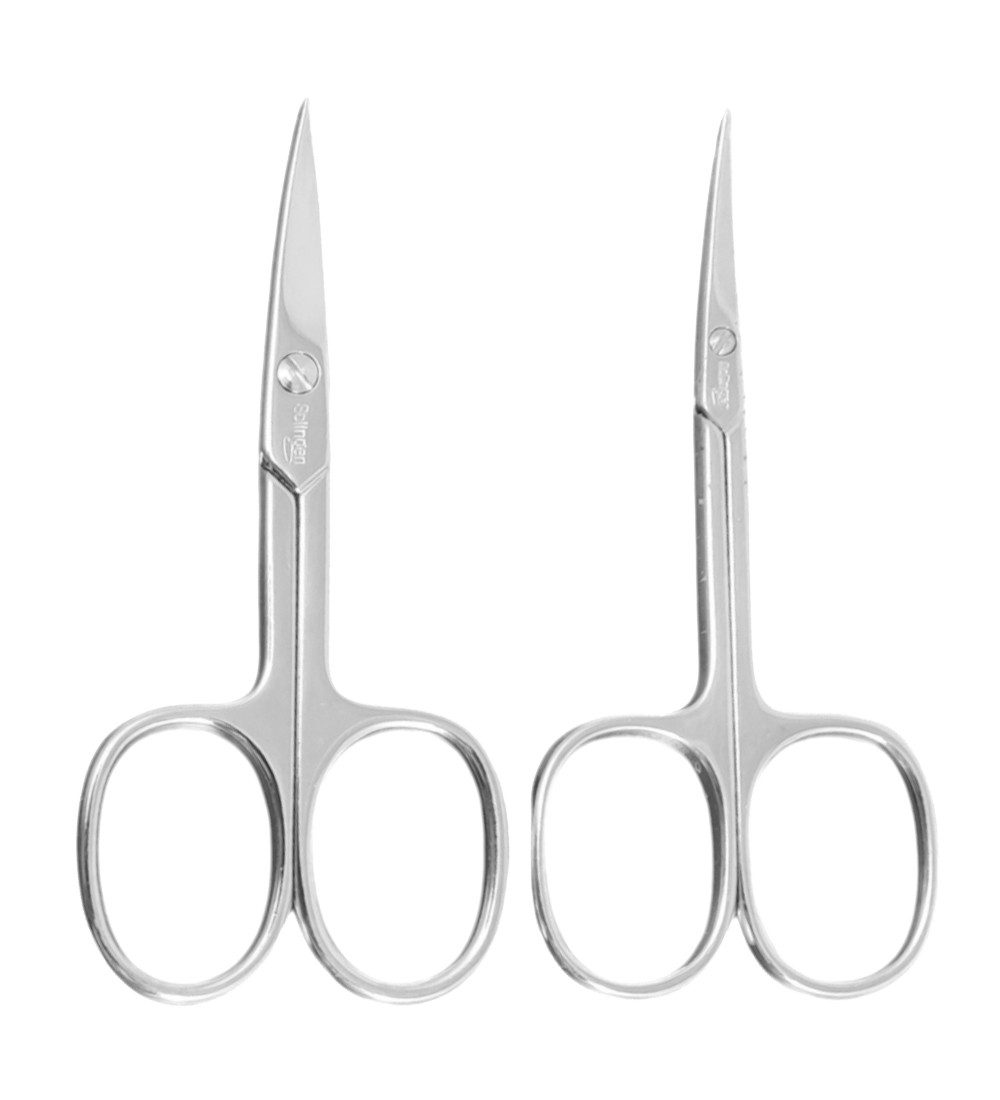 Solingen Nagelschere Solingen Nagelschere und Nagelhautschere gehärteter Stahl – Extra, (2-tlg), gebogener Schnittfläche