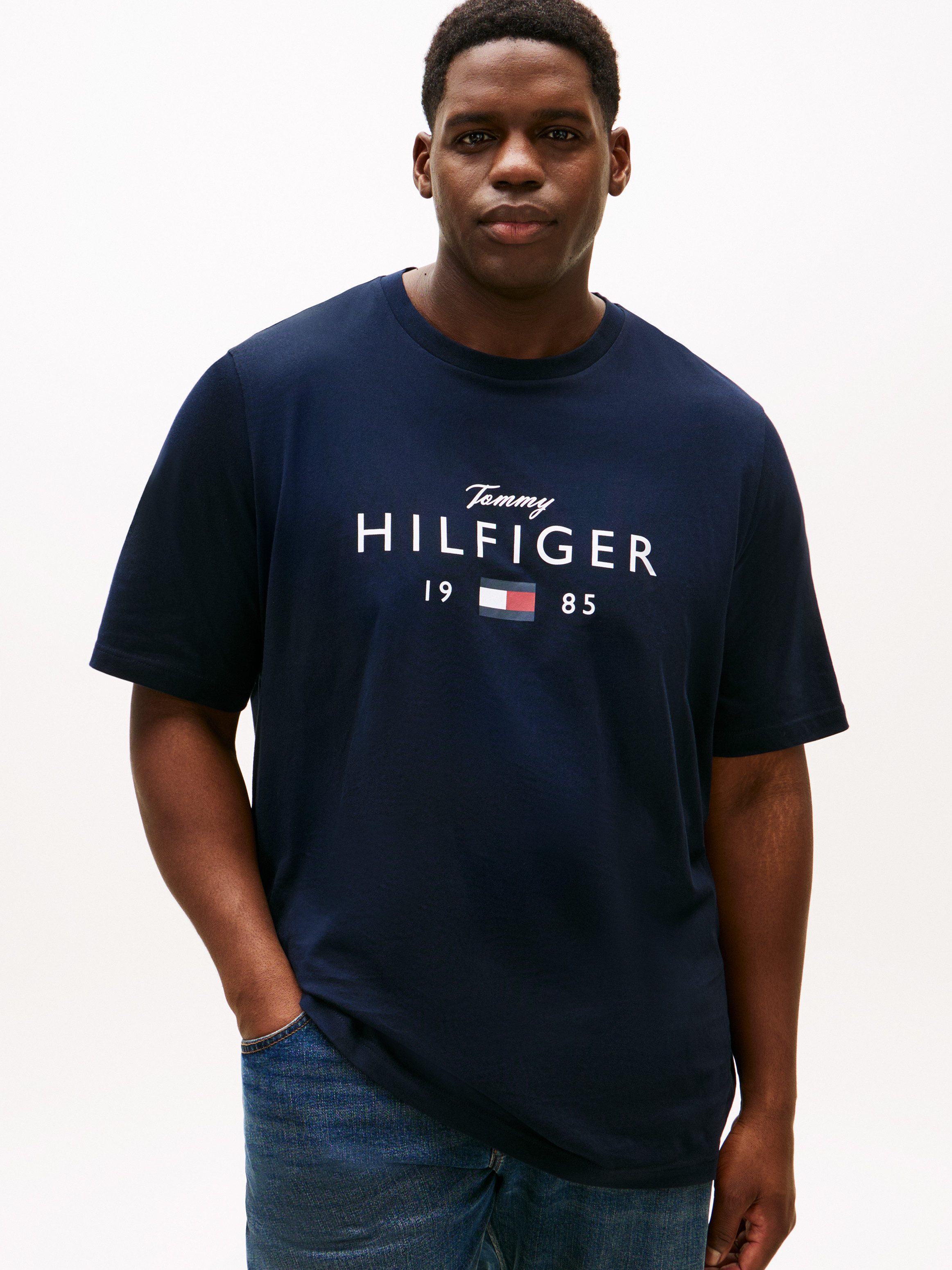 Tommy Hilfiger Big & Tall T-Shirt BT-BRAND LOVE BIG HILFIGER Rundhals, normale Passform, Große Größen