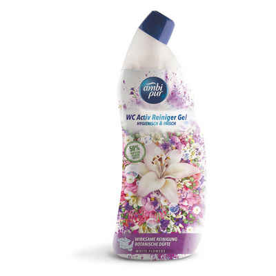 ambi pur Ambi Pur WC Aktiv Reiniger Gel White Flowers 750ml (1er Pack) WC-Reiniger