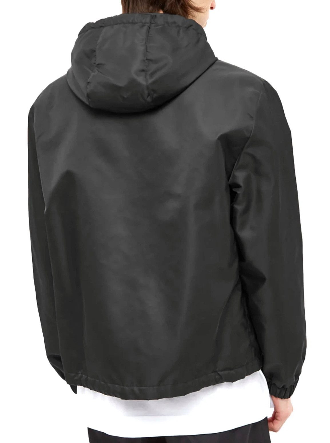 Valentino Allwetterjacke Jacke Blumenlogo Blouson Parker Mit Kapuze seitliche Reißverschlusstaschen, Aufgesticktes Blumenlogo