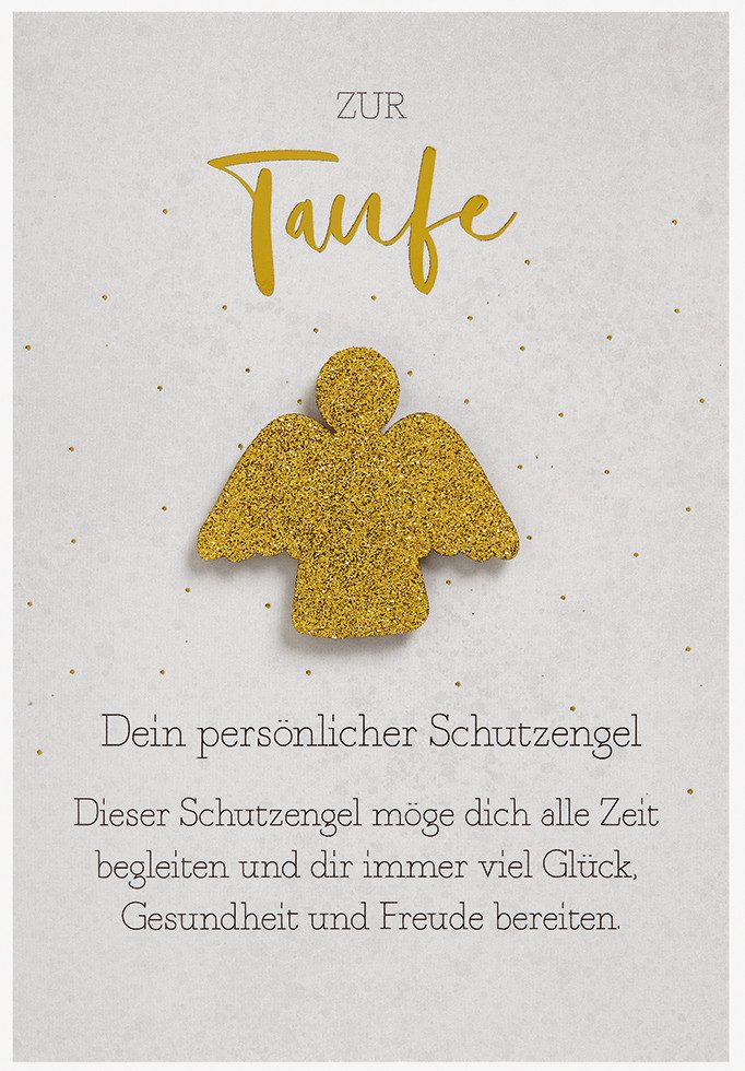 Perleberg Grußkarten Taufe Glückwunschkarte im Format 115x17cm mit Umschlag uniq3