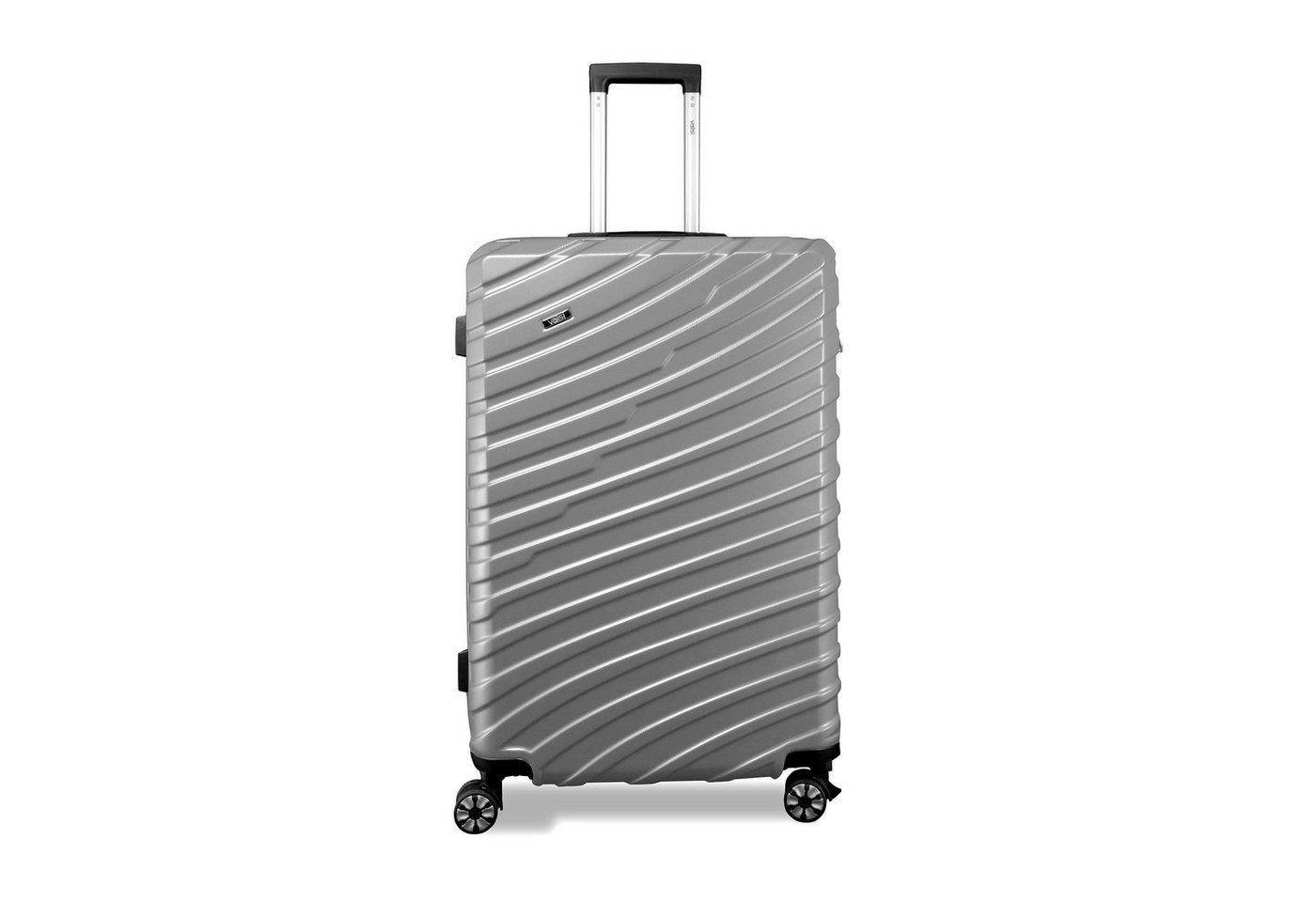 Valis Hartschalen-Trolley Hartschalen-Trolley Reisekoffer ABS Hartschalenkoffer, ABS-Hartschale & voll gefütterter Innenraum & 4 Doppelrollen
