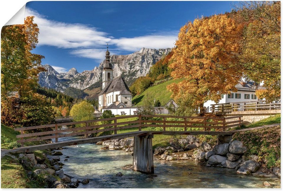 Artland Wandbild Herbst im Berchtesgadener Land, Berge & Alpenbilder (1 St),  als Alubild, Leinwandbild, Wandaufkleber oder Poster in versch. Größen