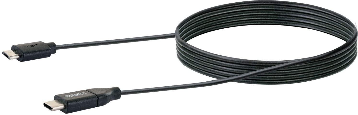 Schwaiger Schwaiger B634 1109 USB 3.1 Adapterkabel, Ladekabel Typ-C-Stecker Smartphone-Kabel