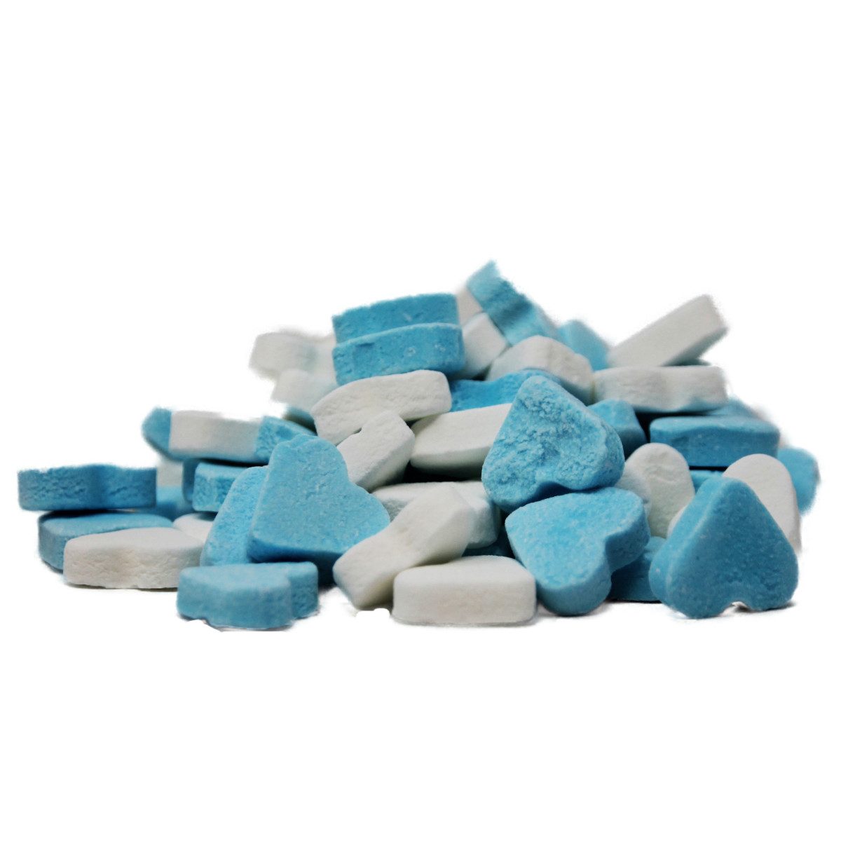Fortuin Süßigkeit, Blau Weiße Pfefferminz Herzen Pfefferminzbonbons in Herzform 1000g