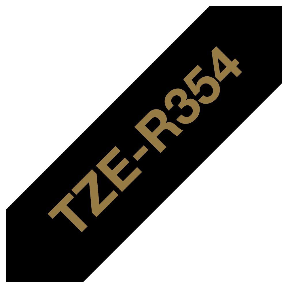 Brother Beschriftungsband P-touch, 24 mm Schwarz 4 breit, auf Gold lang m