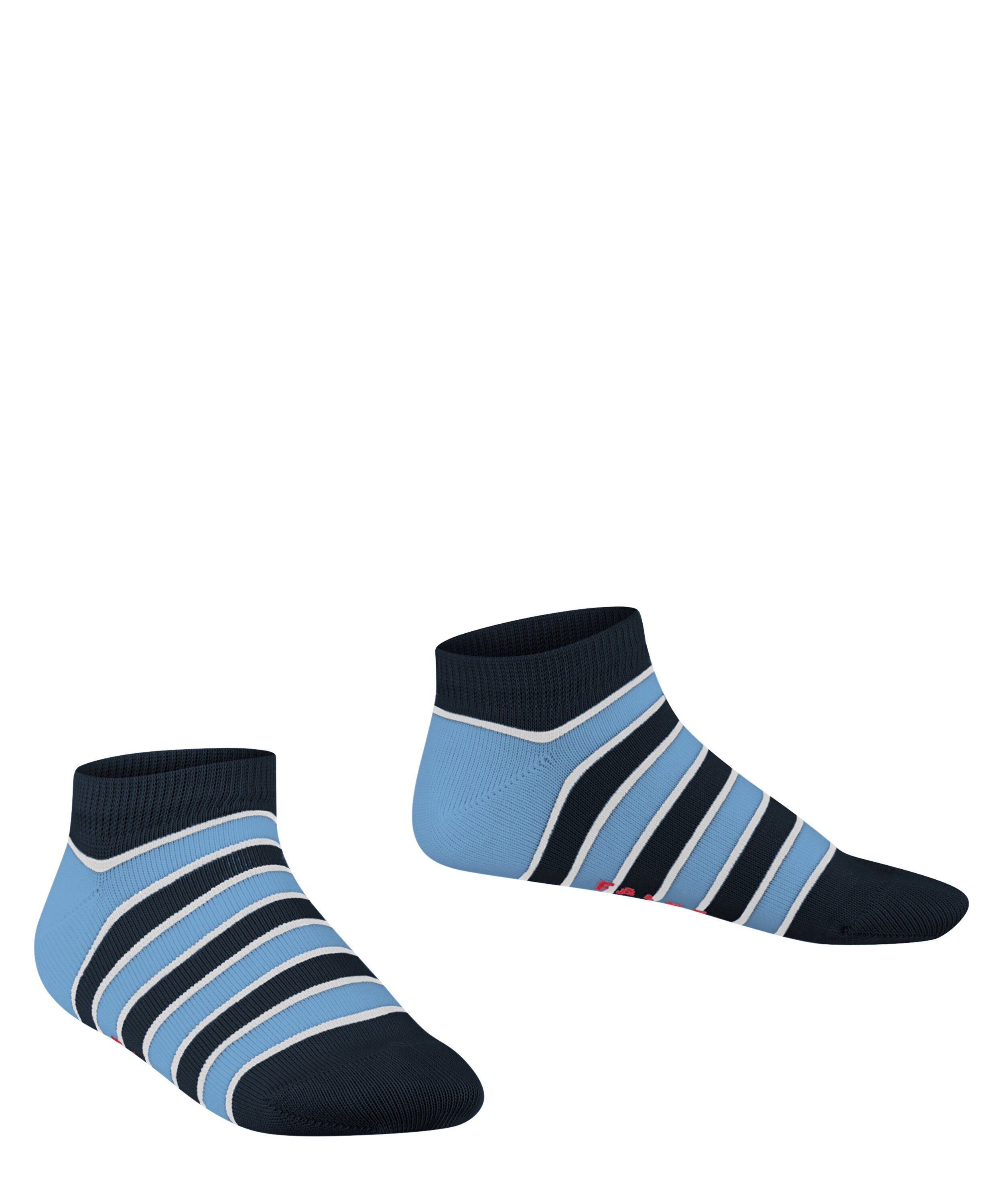FALKE Sneakersocken (1-Paar) (6120) nachhaltiger mit Baumwolle Stripes Simple marine