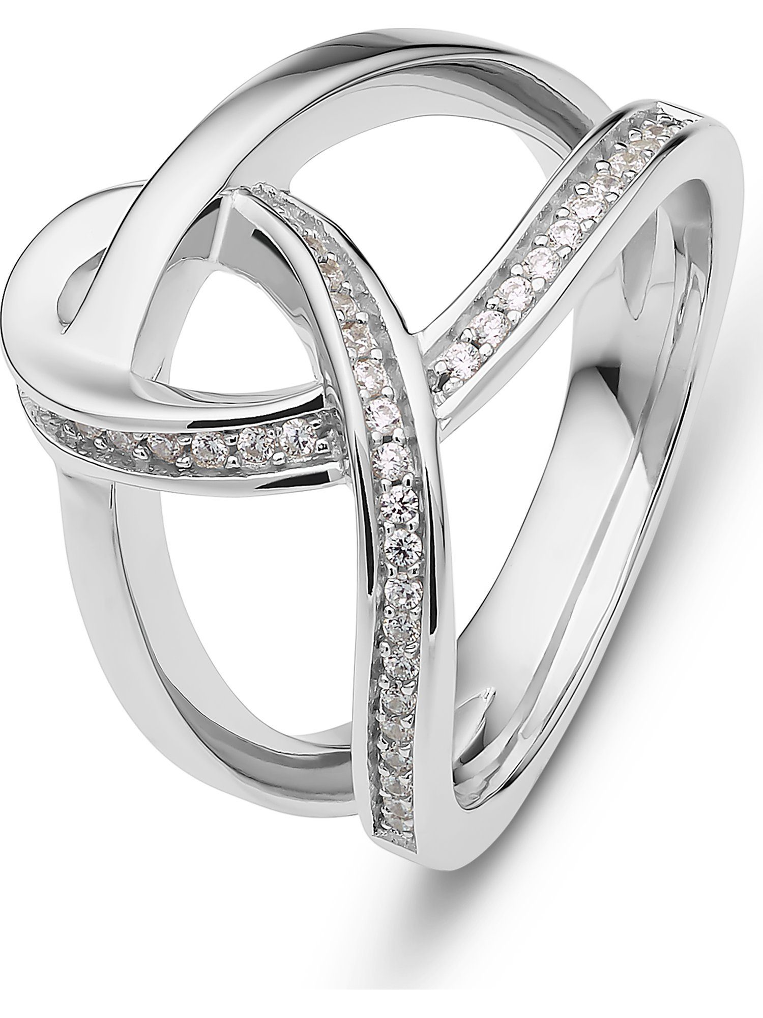 JETTE Silberring JETTE Damen-Damenring Seamans Duty 44 Zirkonia, Zirkonia günstig online kaufen