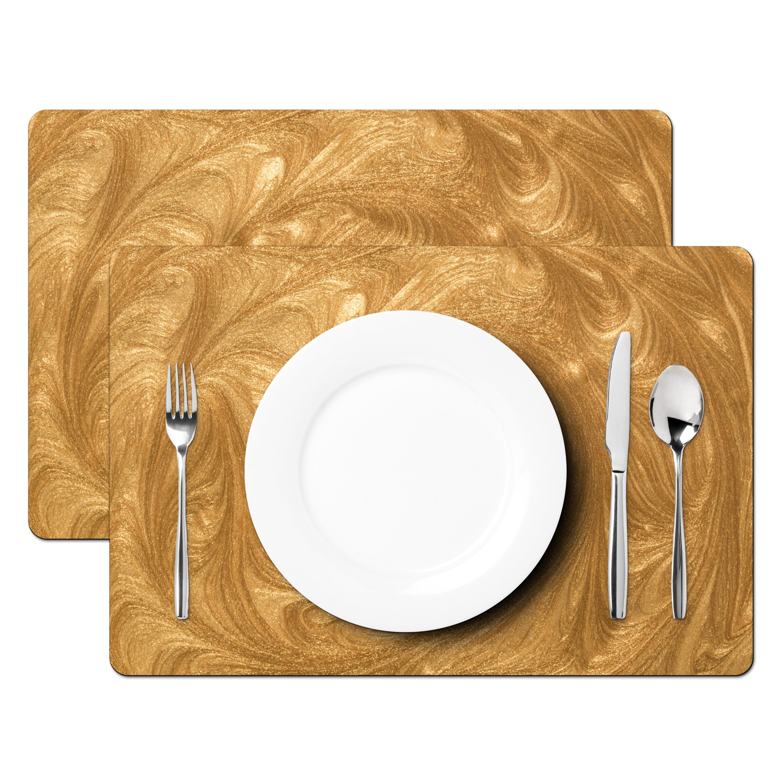 MuchoWow Platzset Kreis - Golden