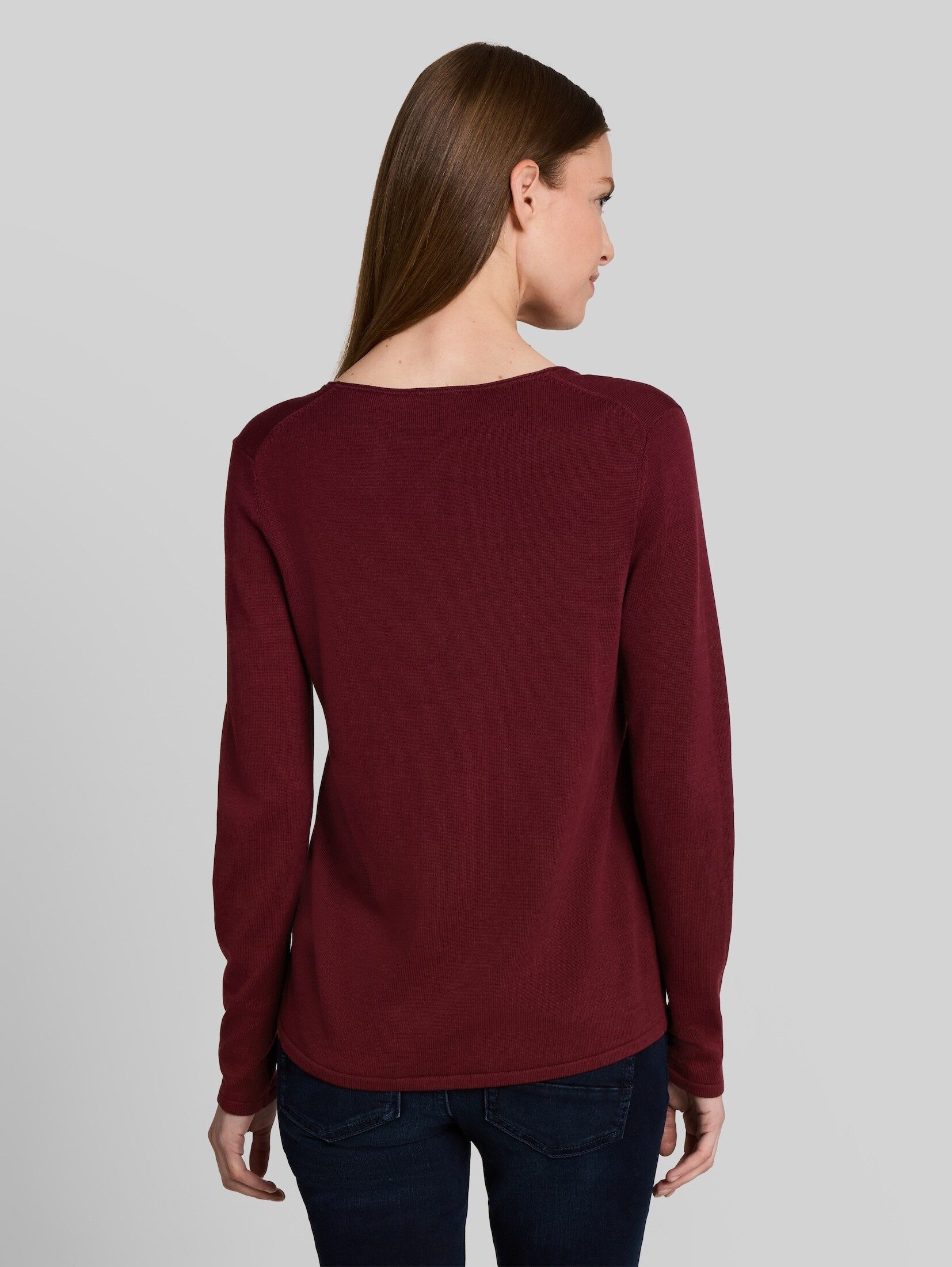 TOM TAILOR Strickpullover Pullover & Strickjacken Strickpullover mit V-Ausschnitt