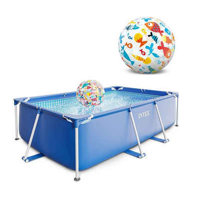 Intex Pool »Rectangular Frame Pool - Aufstellpool - 260 x 160 x 65 cm mit Strandball«